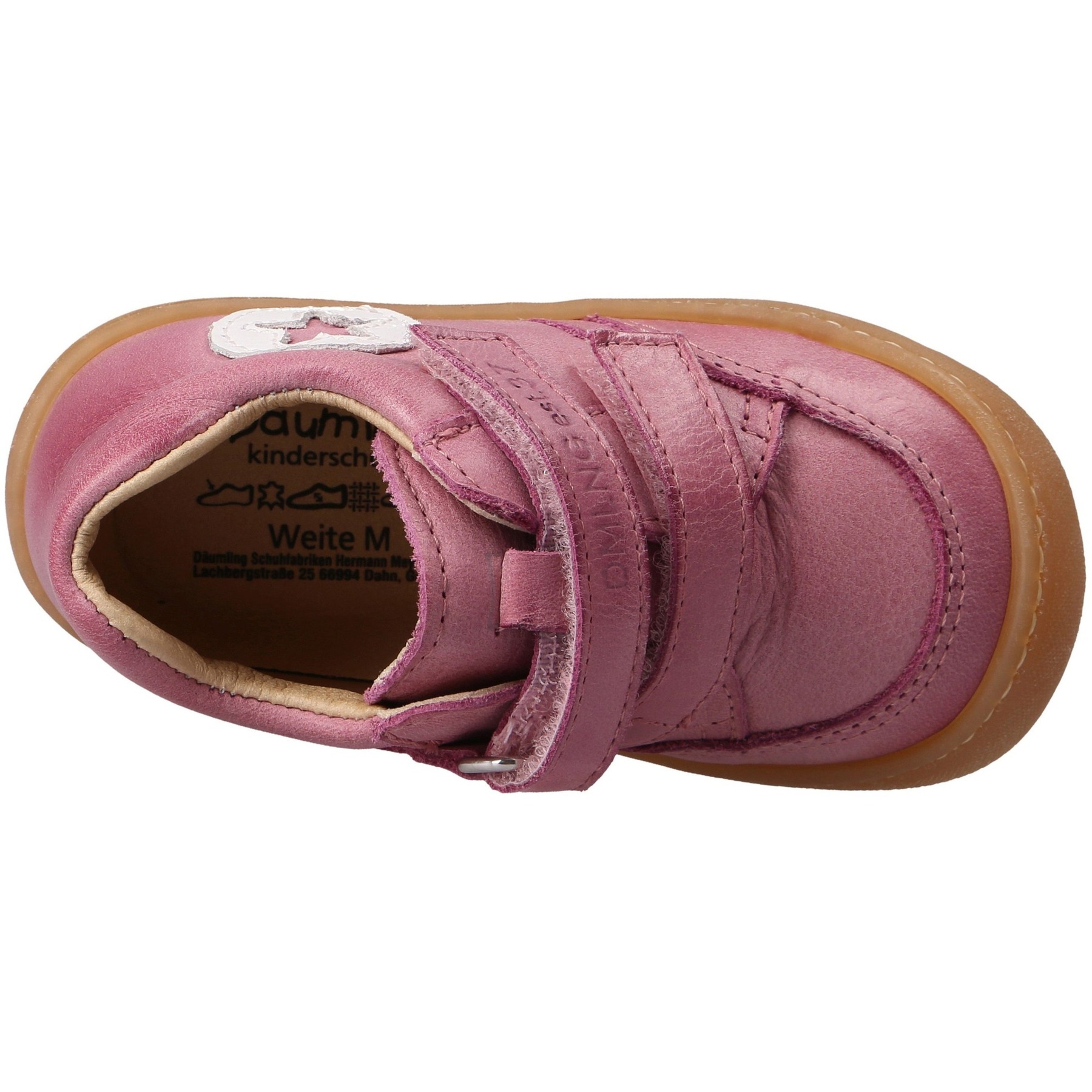 rote lauflernschuhe draufsicht