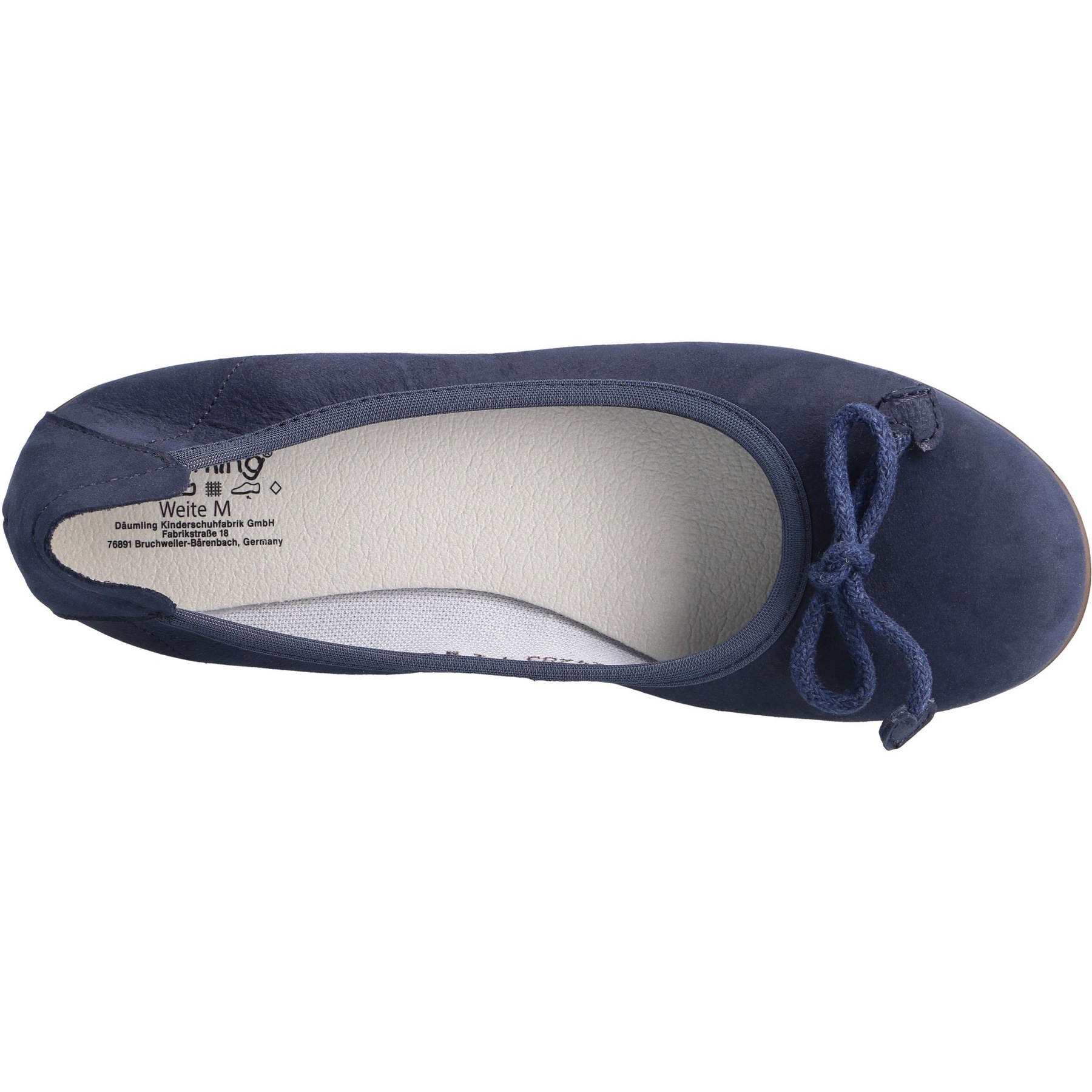 blaue ballerina draufsicht