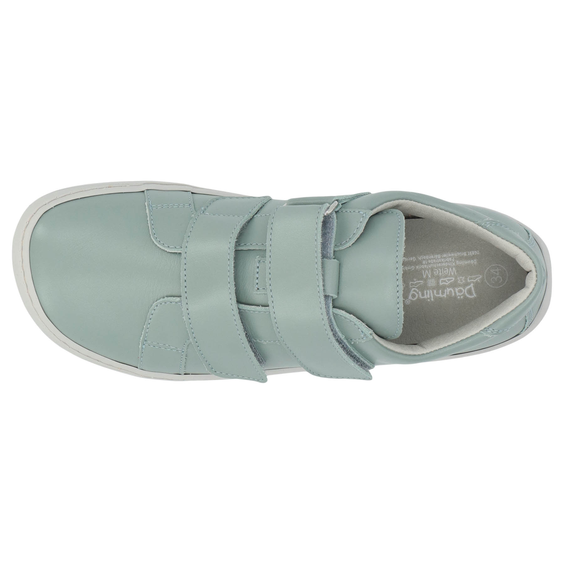 grüne lauflernschuhe draufsicht