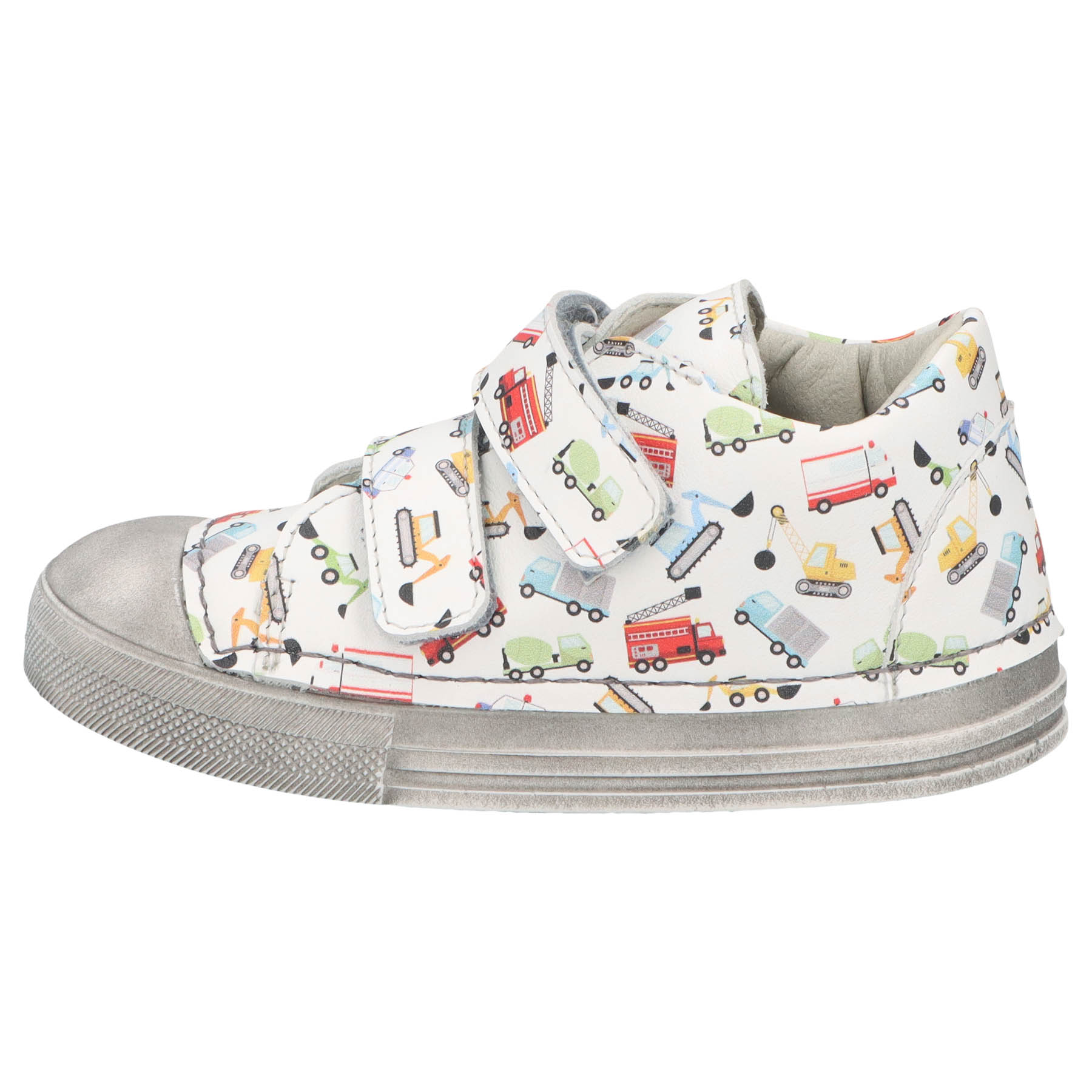 mehrfarbige lauflernschuhe seitenansicht links