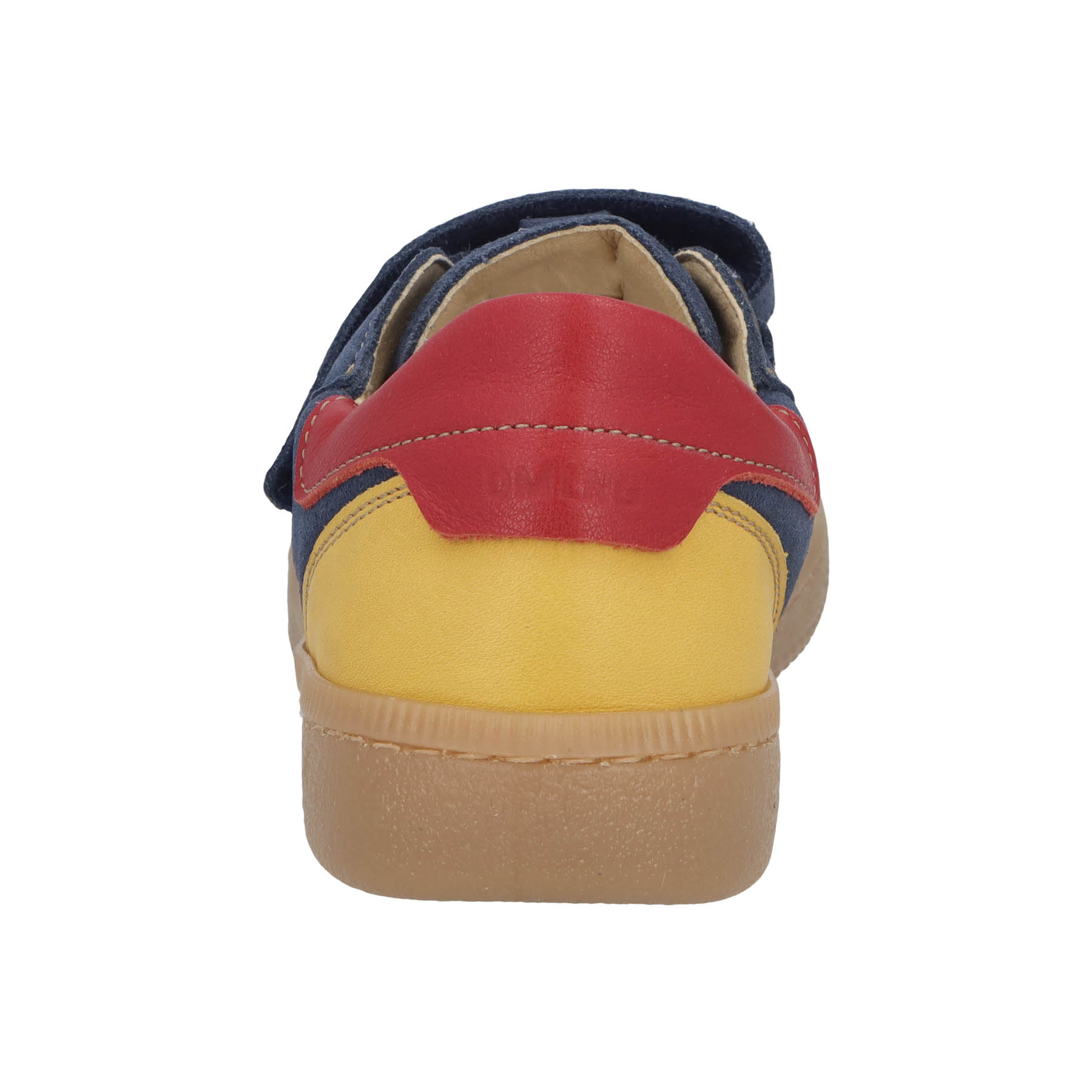 blaue sneaker hinteransicht