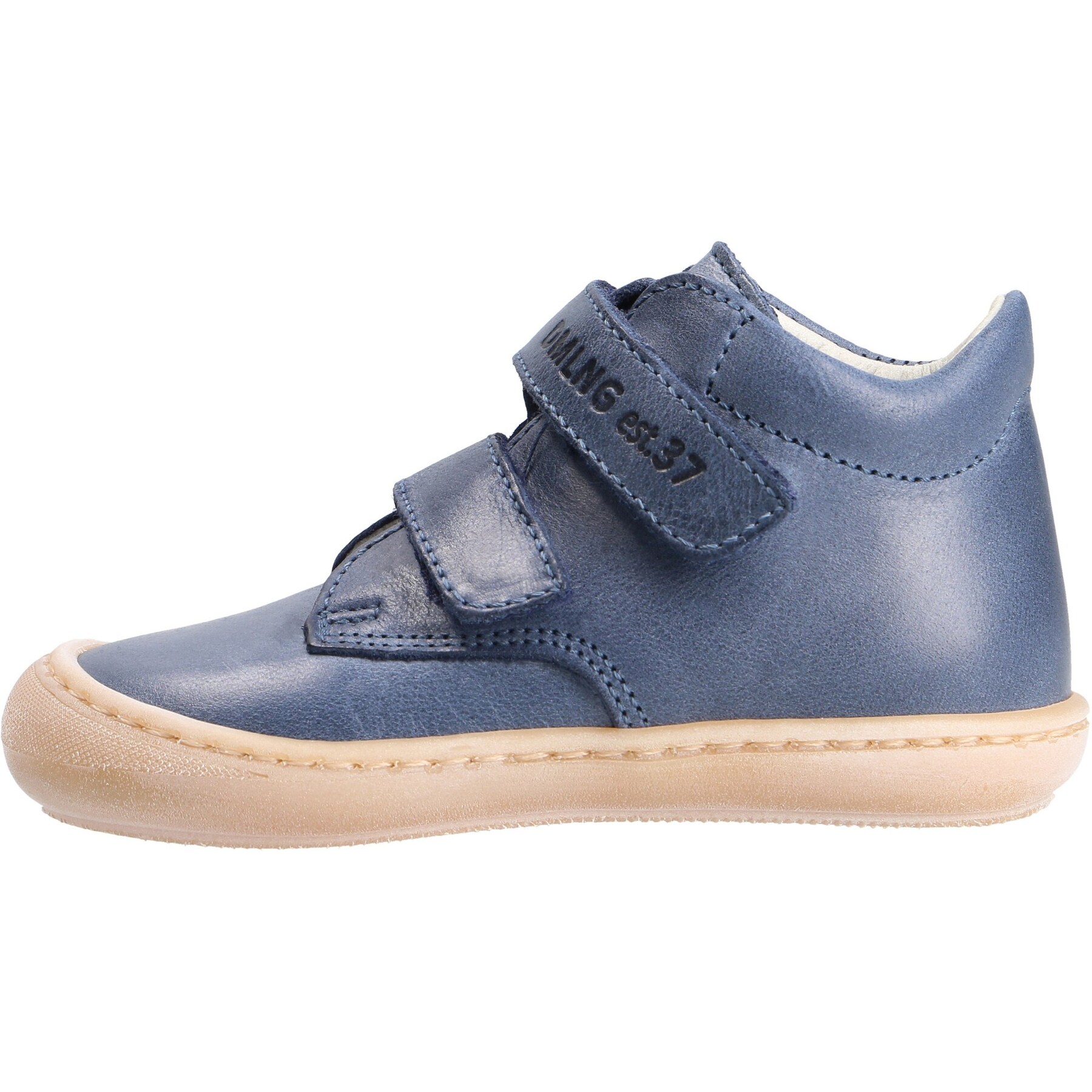 blaue lauflernschuhe seitenansicht links