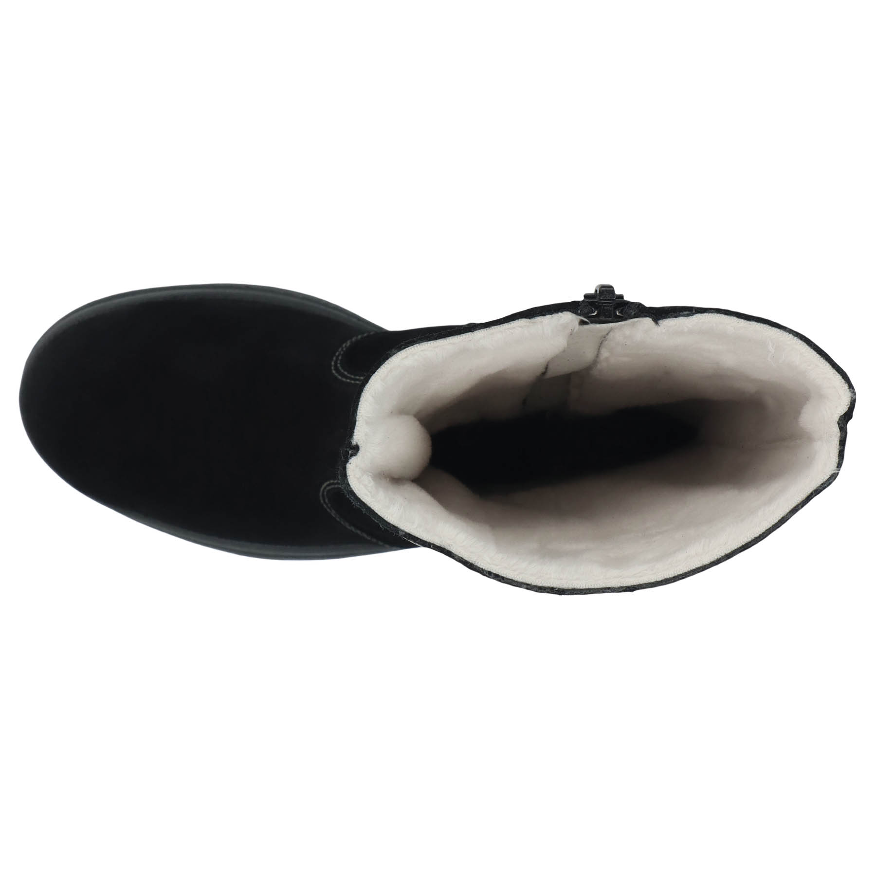 schwarze stiefel draufsicht