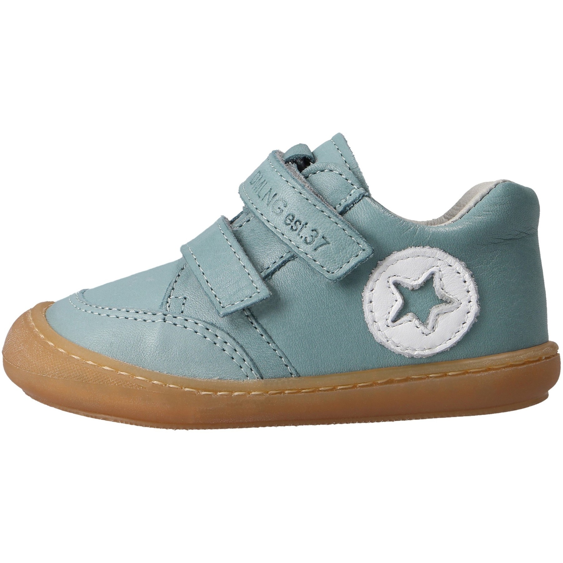 grüne lauflernschuhe seitenansicht links