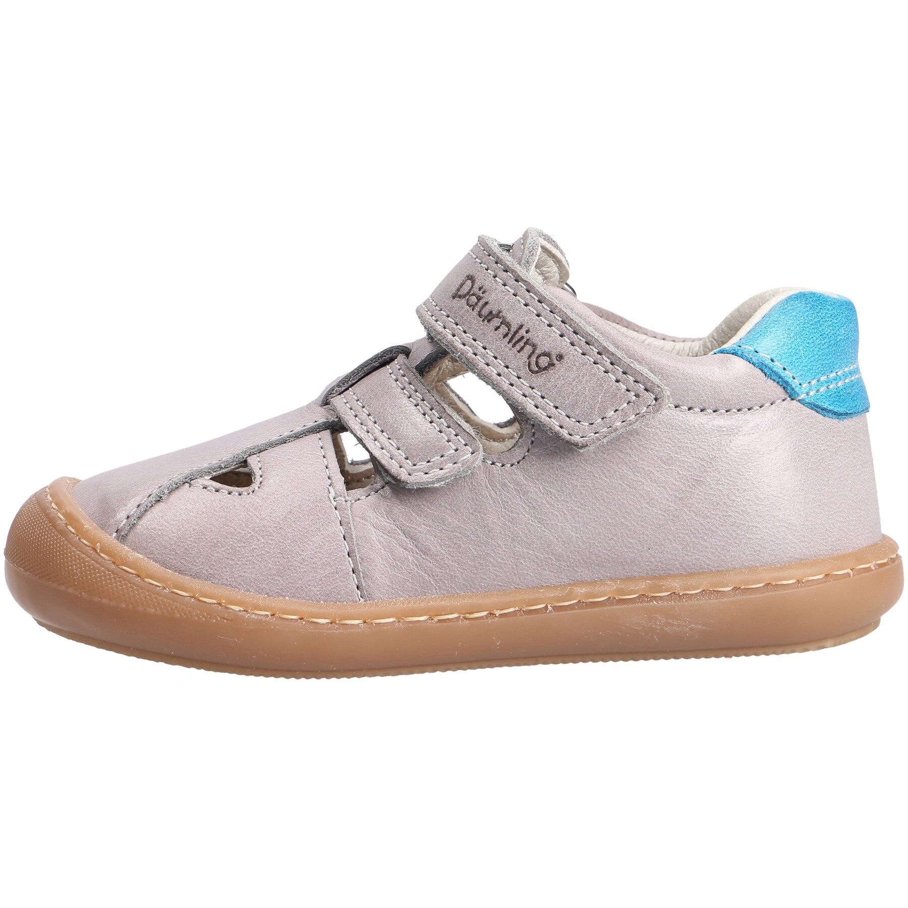 graue lauflernschuhe seitenansicht links