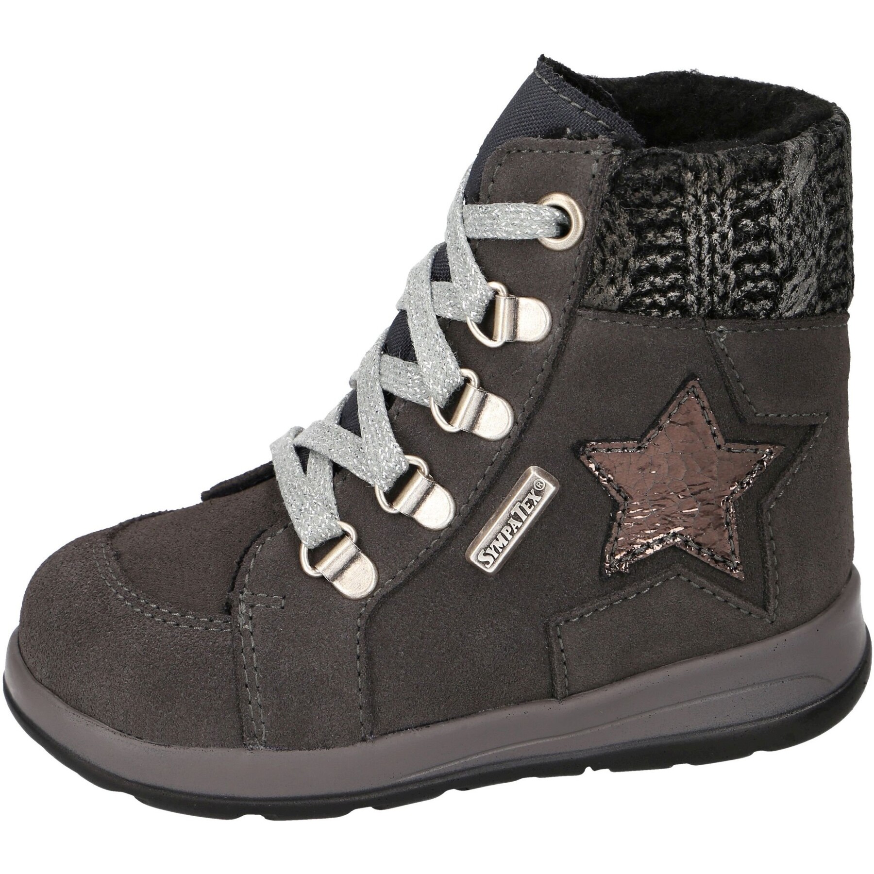 graue stiefeletten 3-4 ansicht