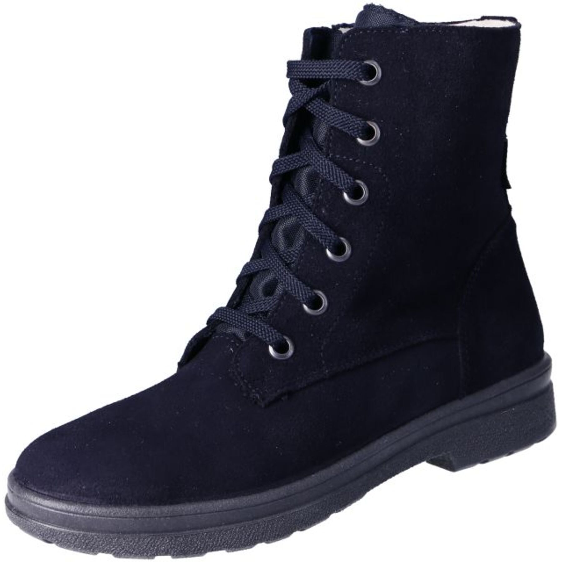 blaue stiefeletten 3-4 ansicht