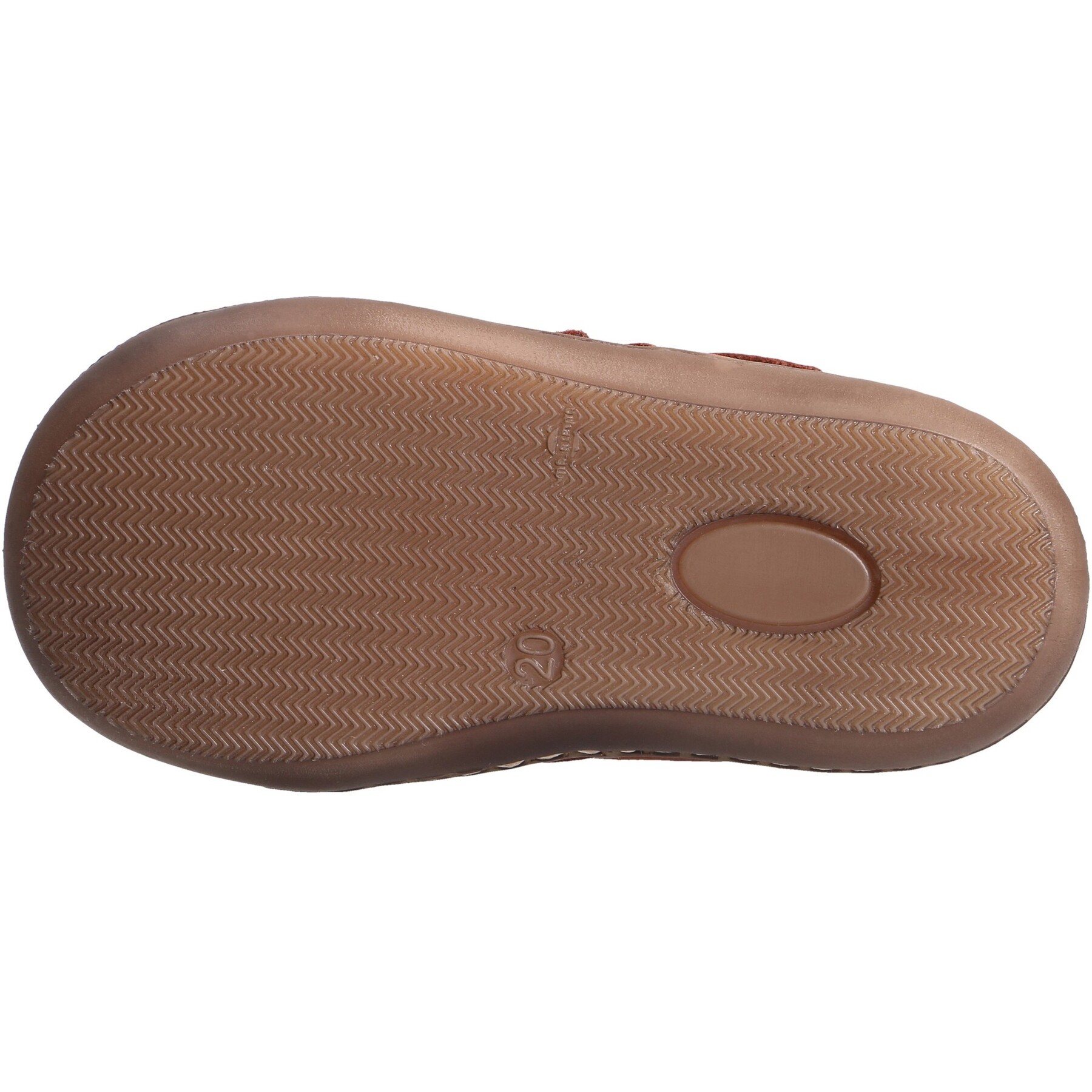 braune lauflernschuhe sohlenansicht