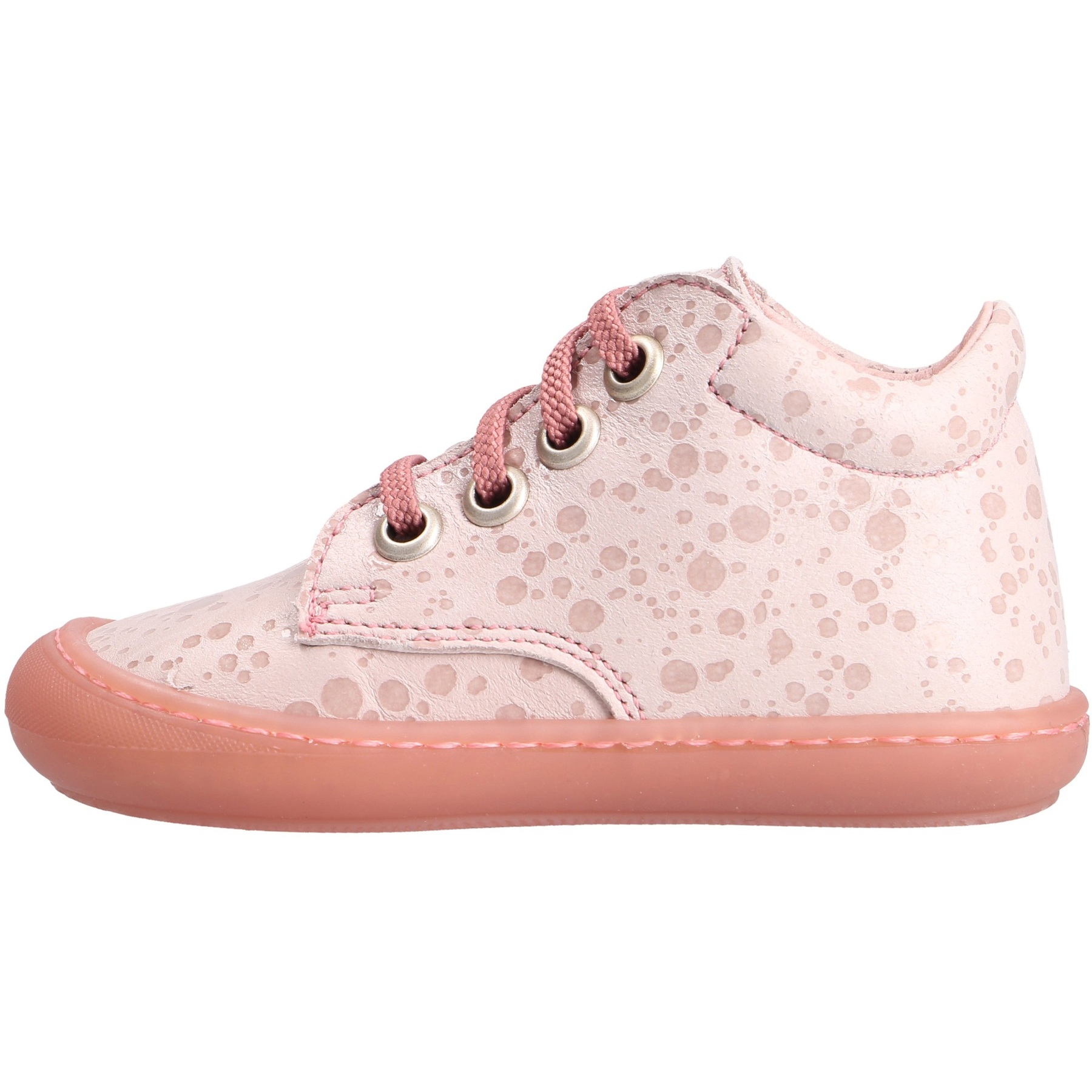 mehrfarbige lauflernschuhe seitenansicht links