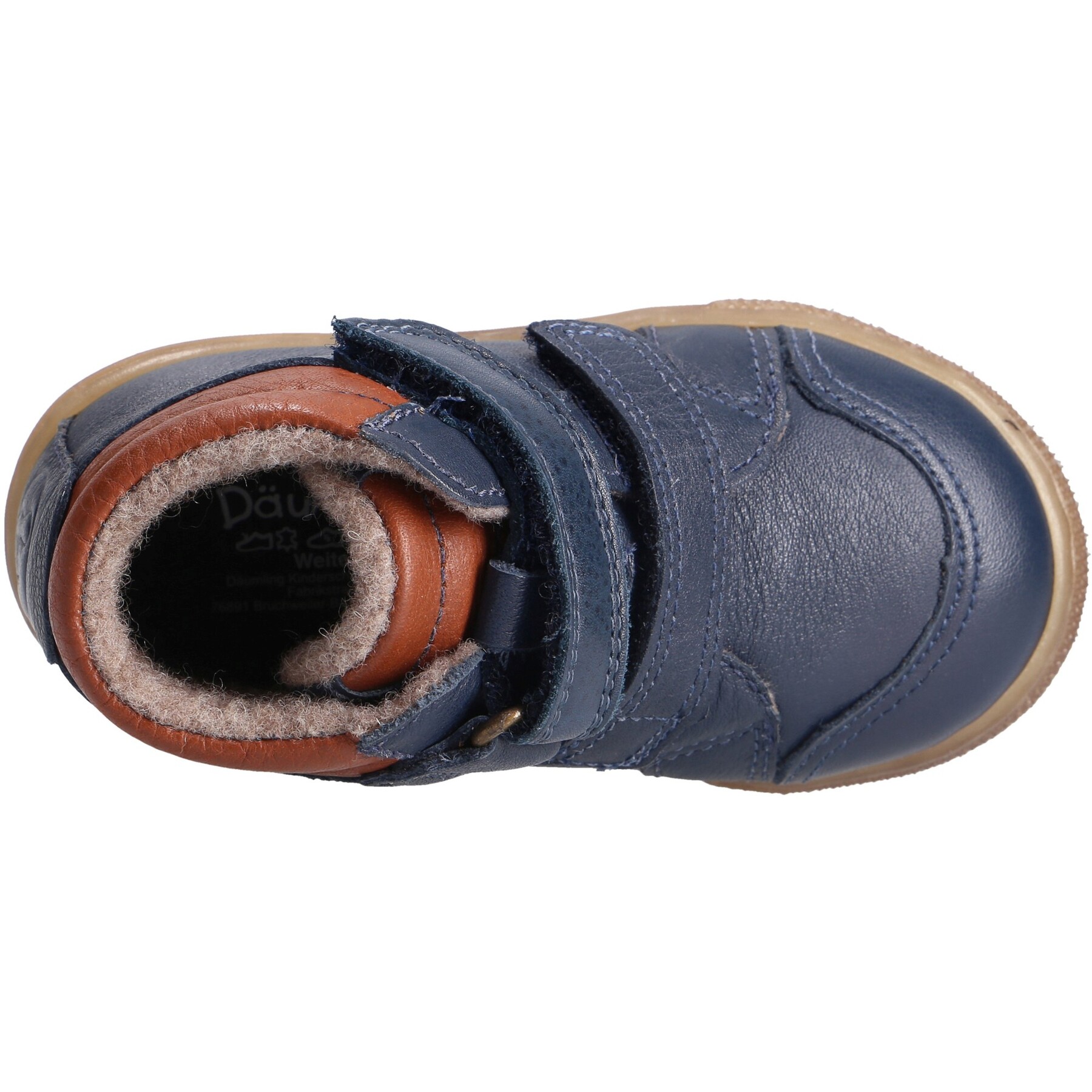 blaue mid cut draufsicht