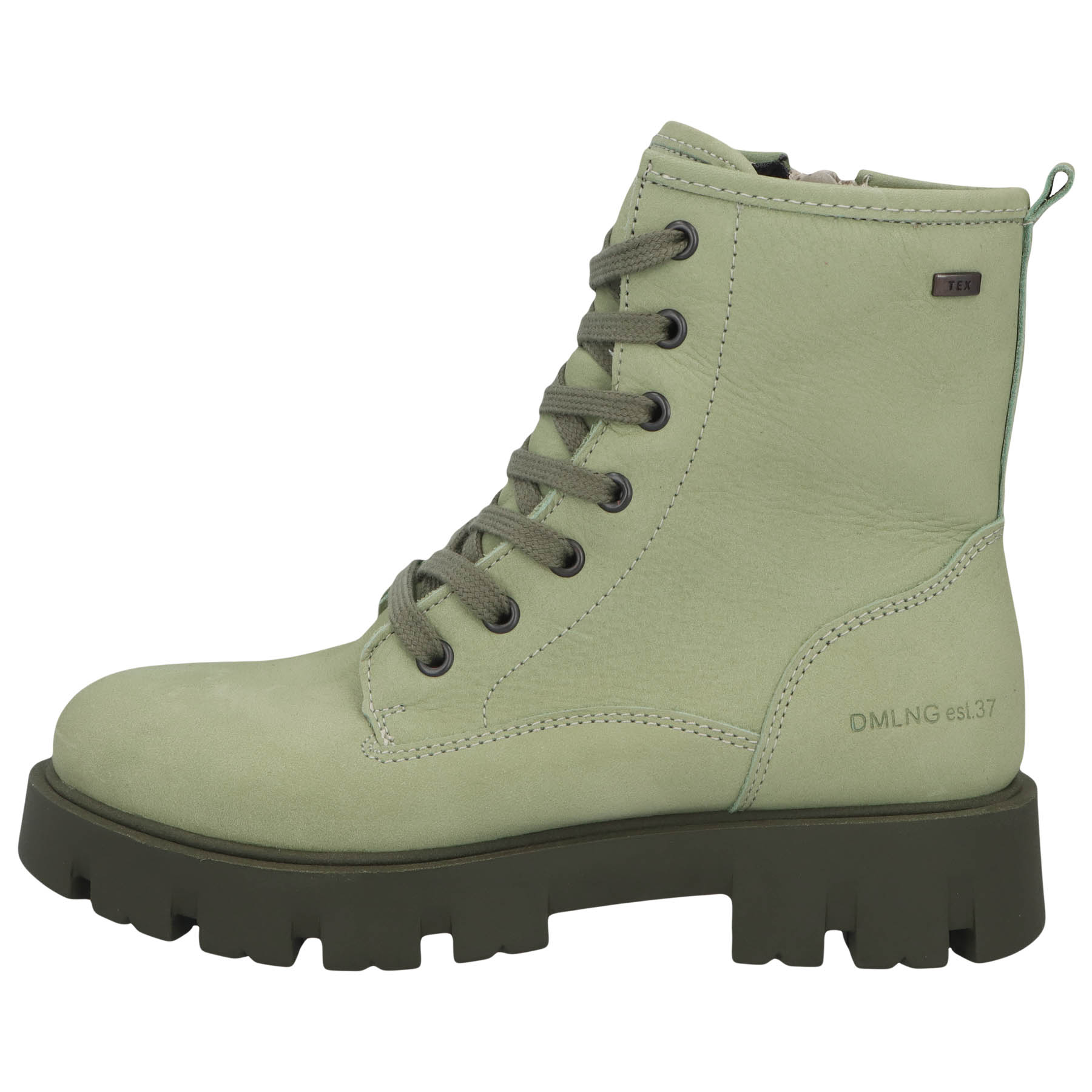 graue stiefeletten seitenansicht links