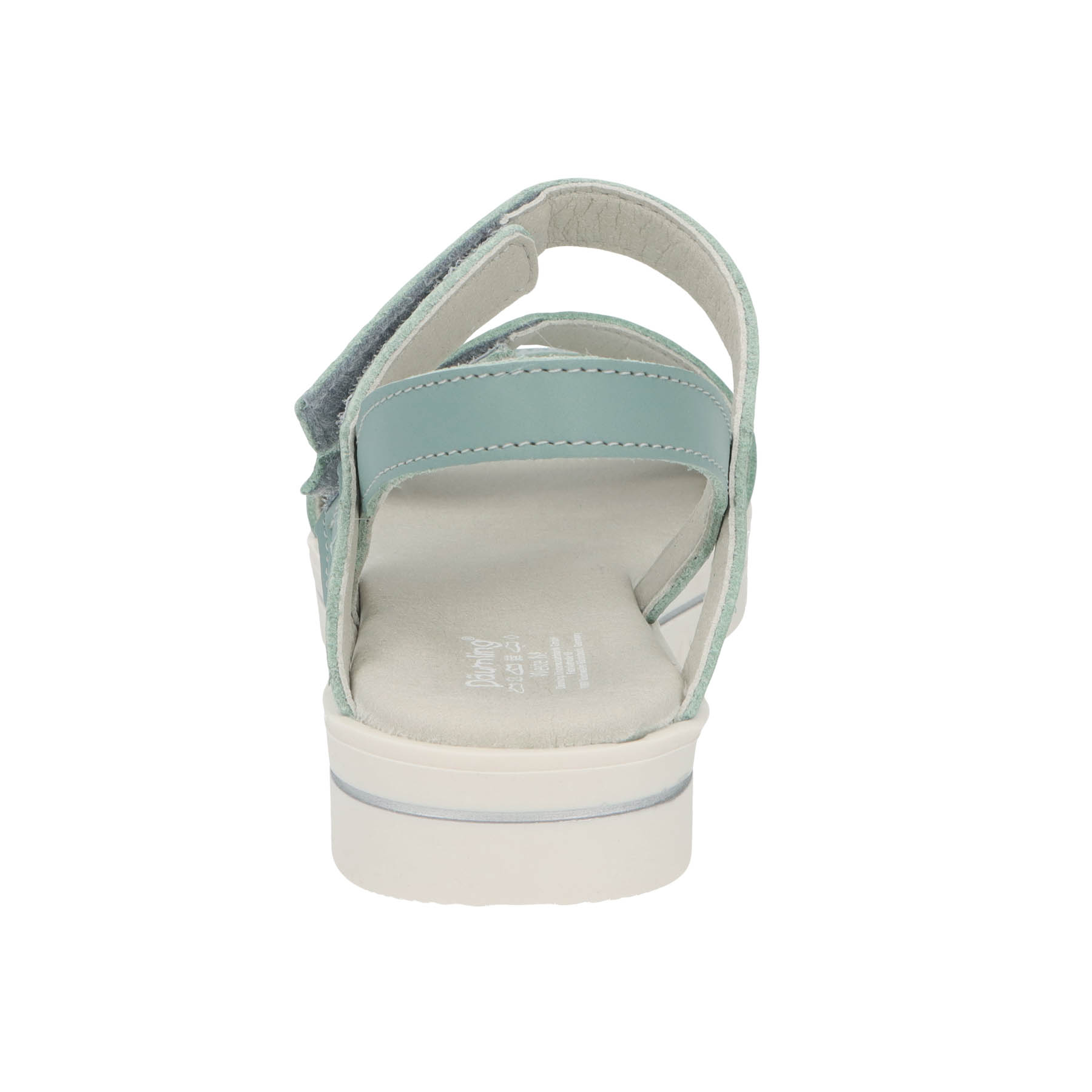 grüne sandale hinteransicht