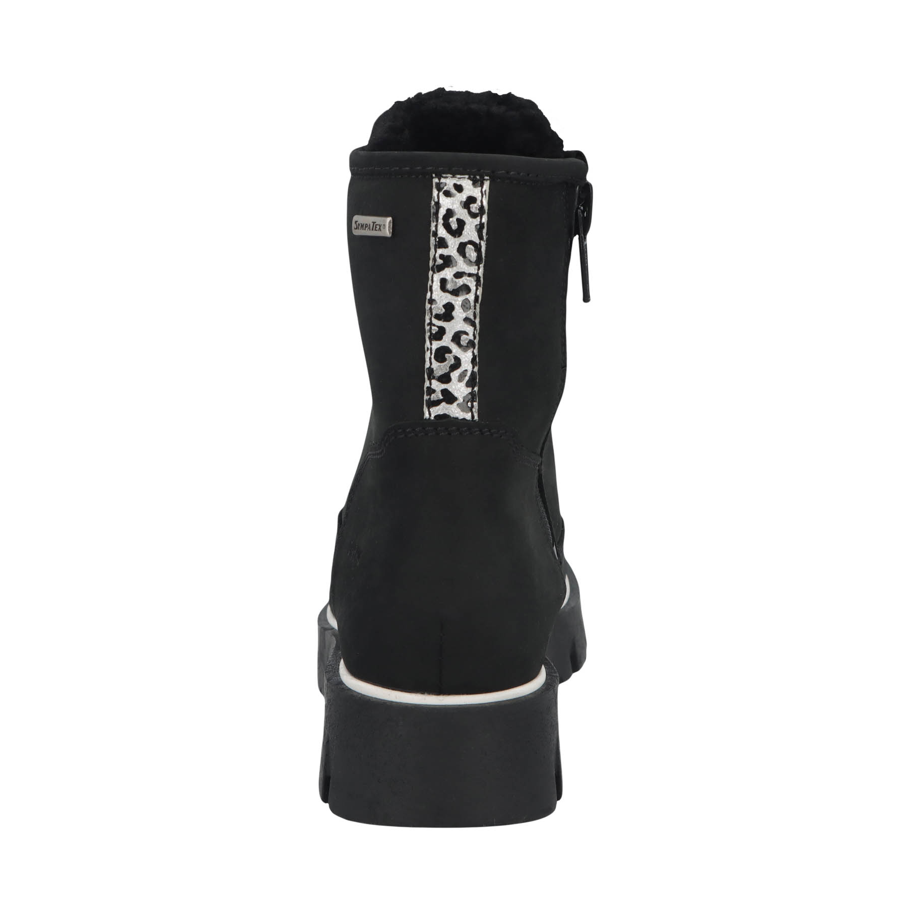 schwarze stiefeletten hinteransicht