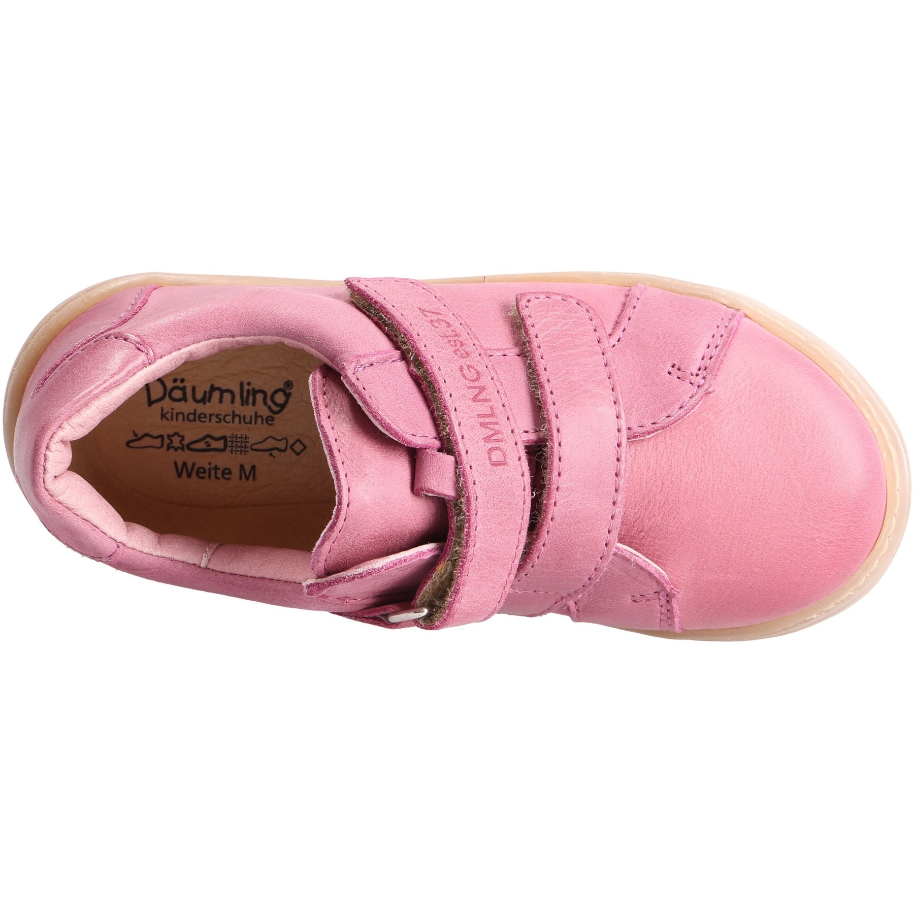 rote halbschuh draufsicht