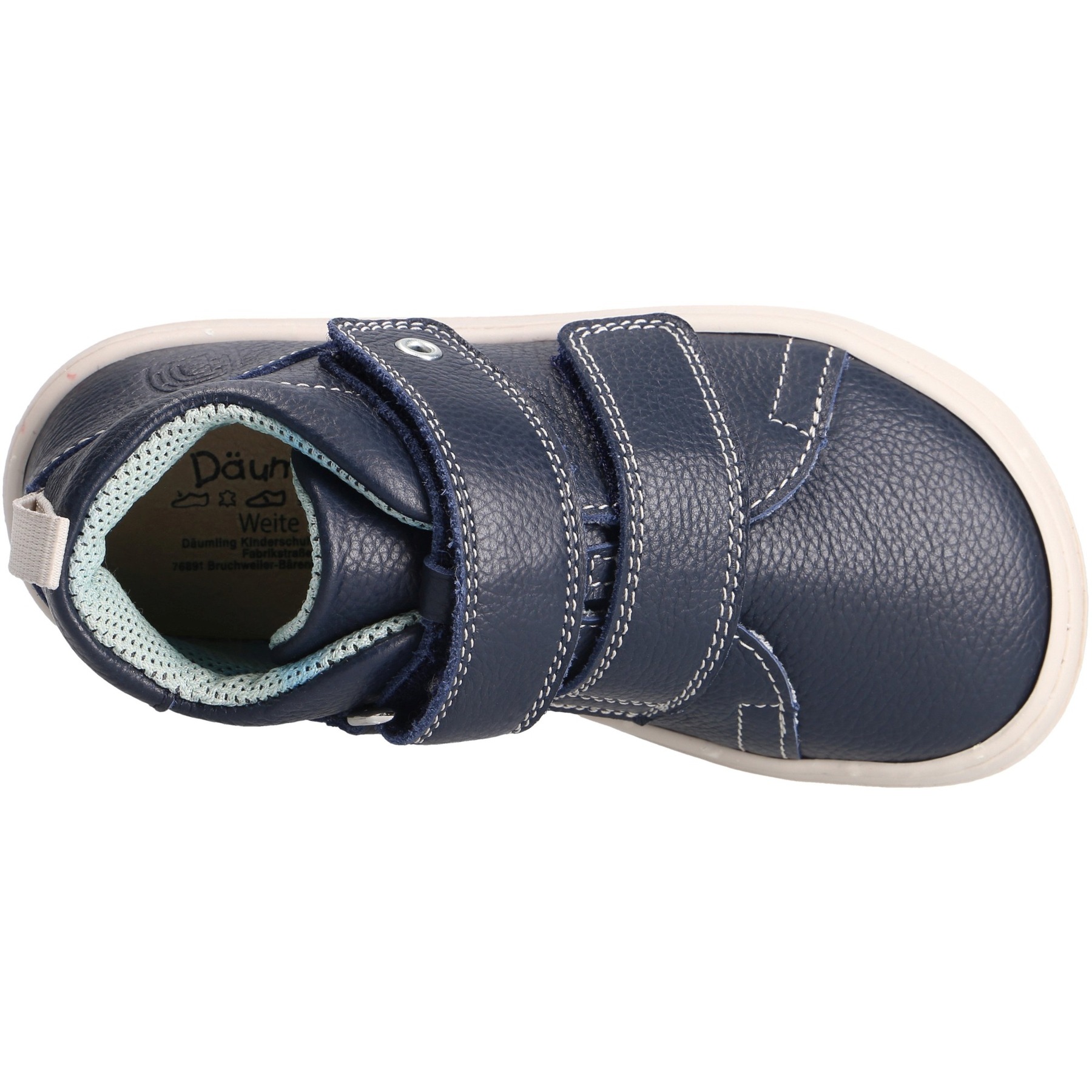 blaue lauflernschuhe draufsicht