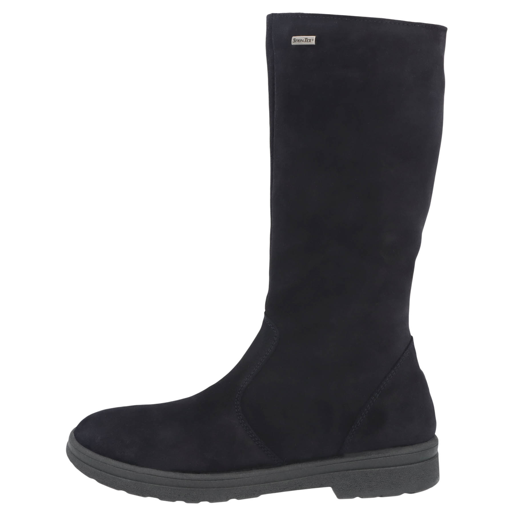 blaue stiefel seitenansicht links