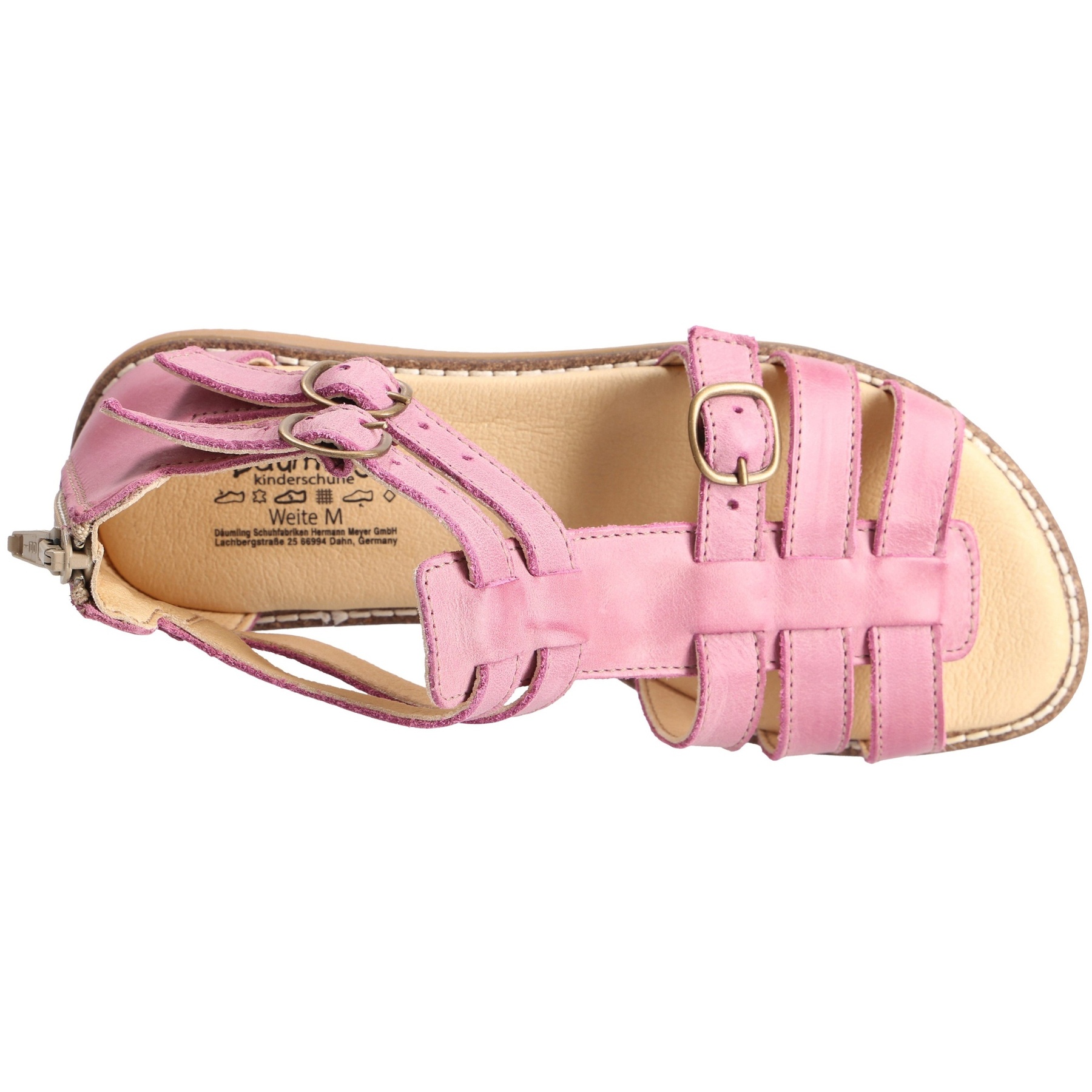 rote sandale draufsicht