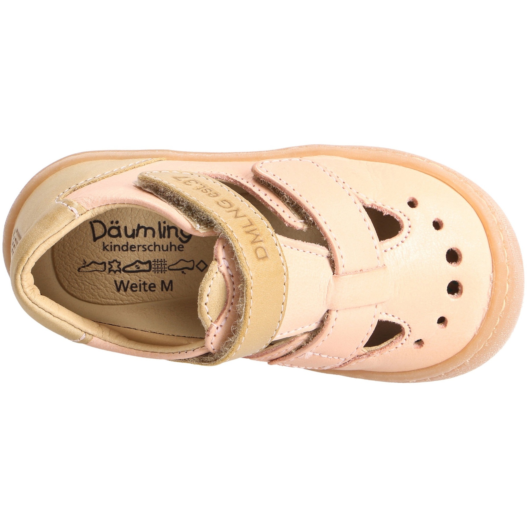 rote lauflernschuhe draufsicht