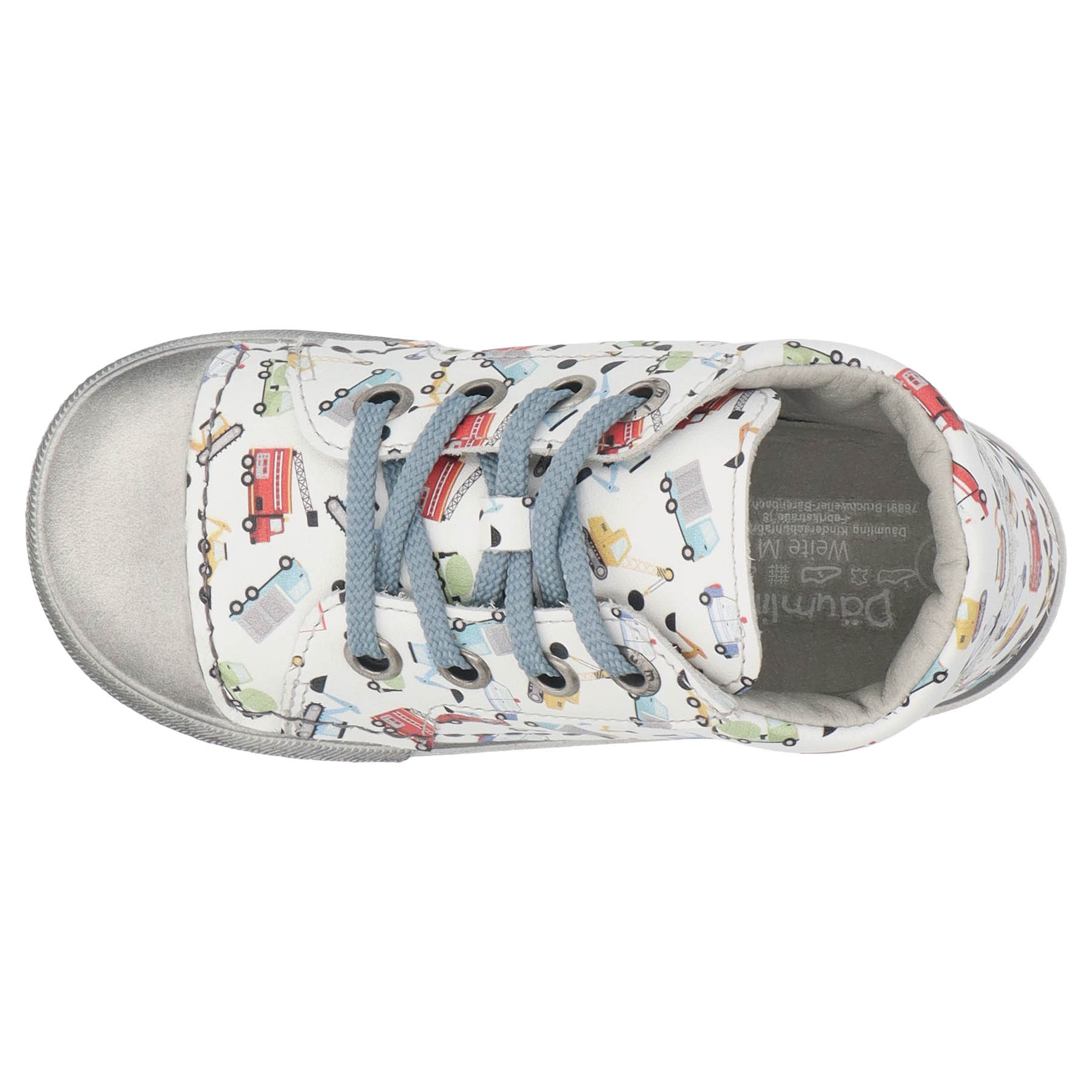 mehrfarbige lauflernschuhe draufsicht