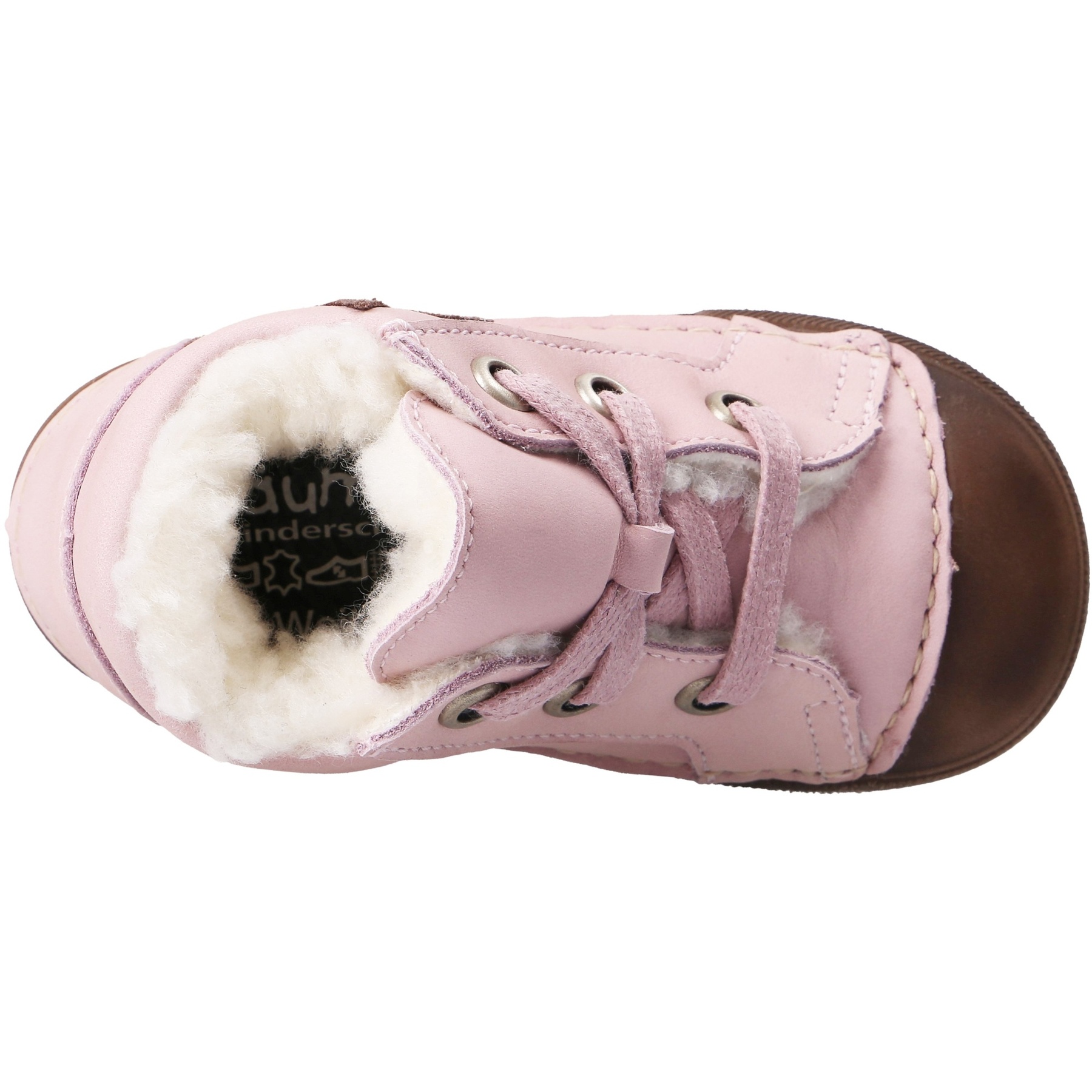 rote lauflernschuhe draufsicht