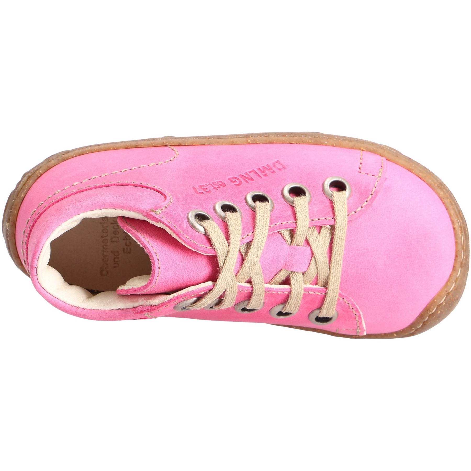 rote lauflernschuhe draufsicht