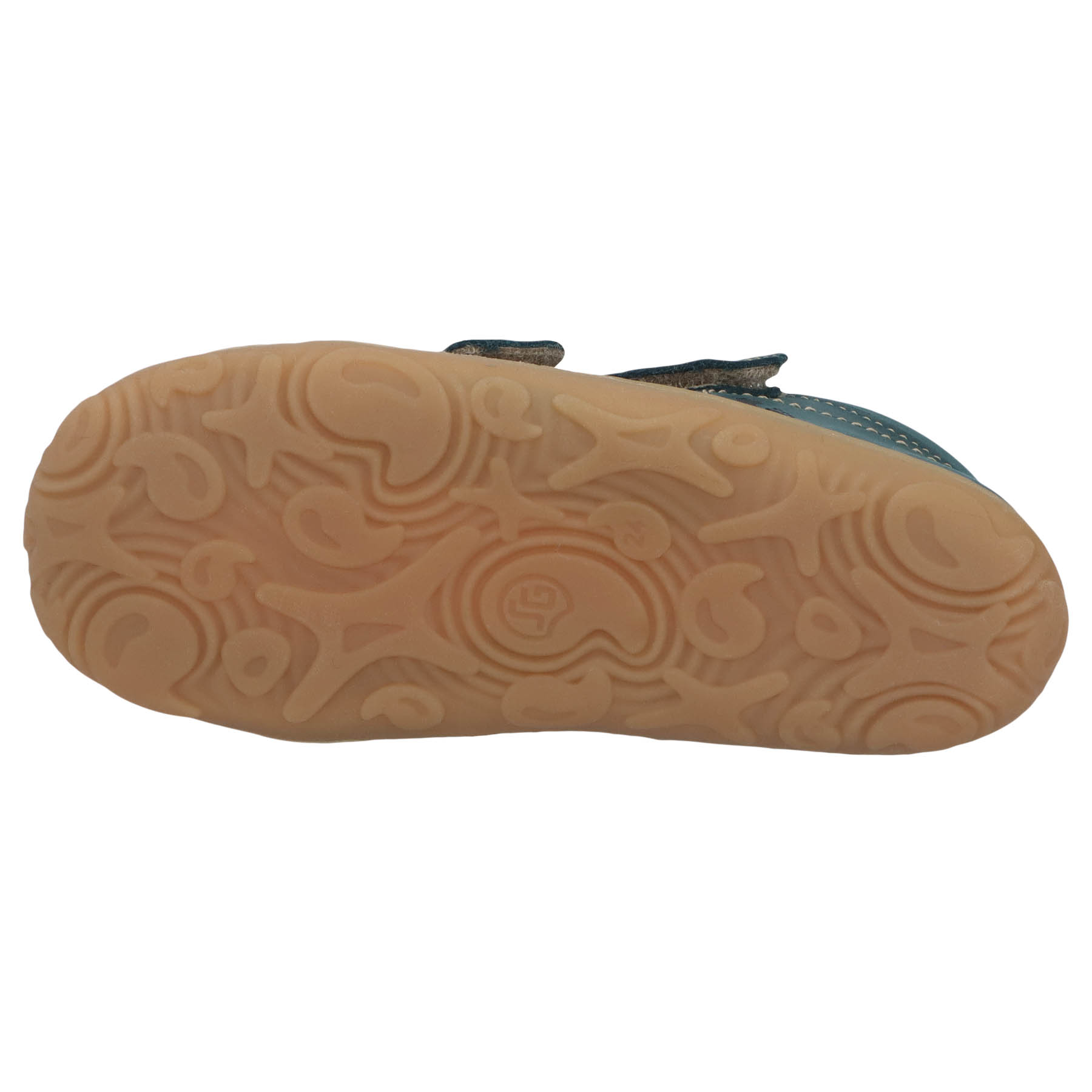 grüne lauflernschuhe sohlenansicht