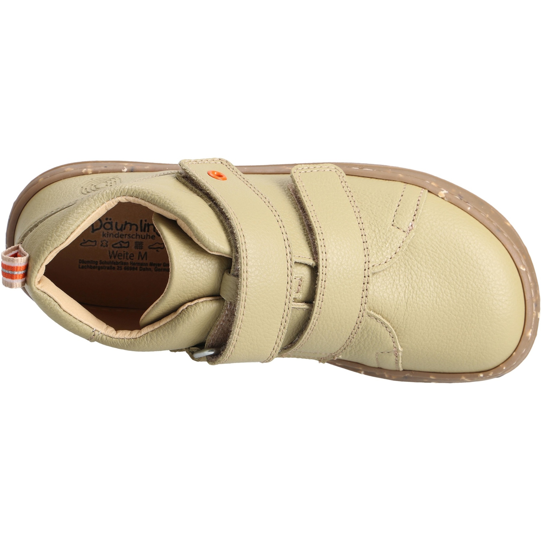 grüne lauflernschuhe draufsicht