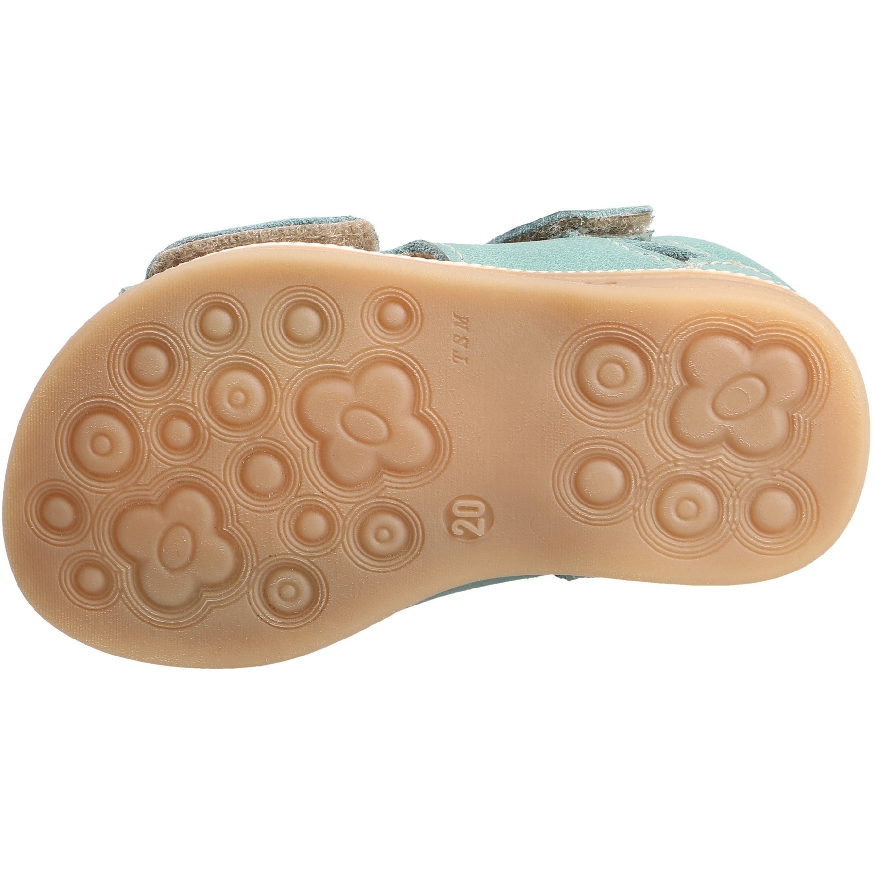 grüne miniletten sohlenansicht