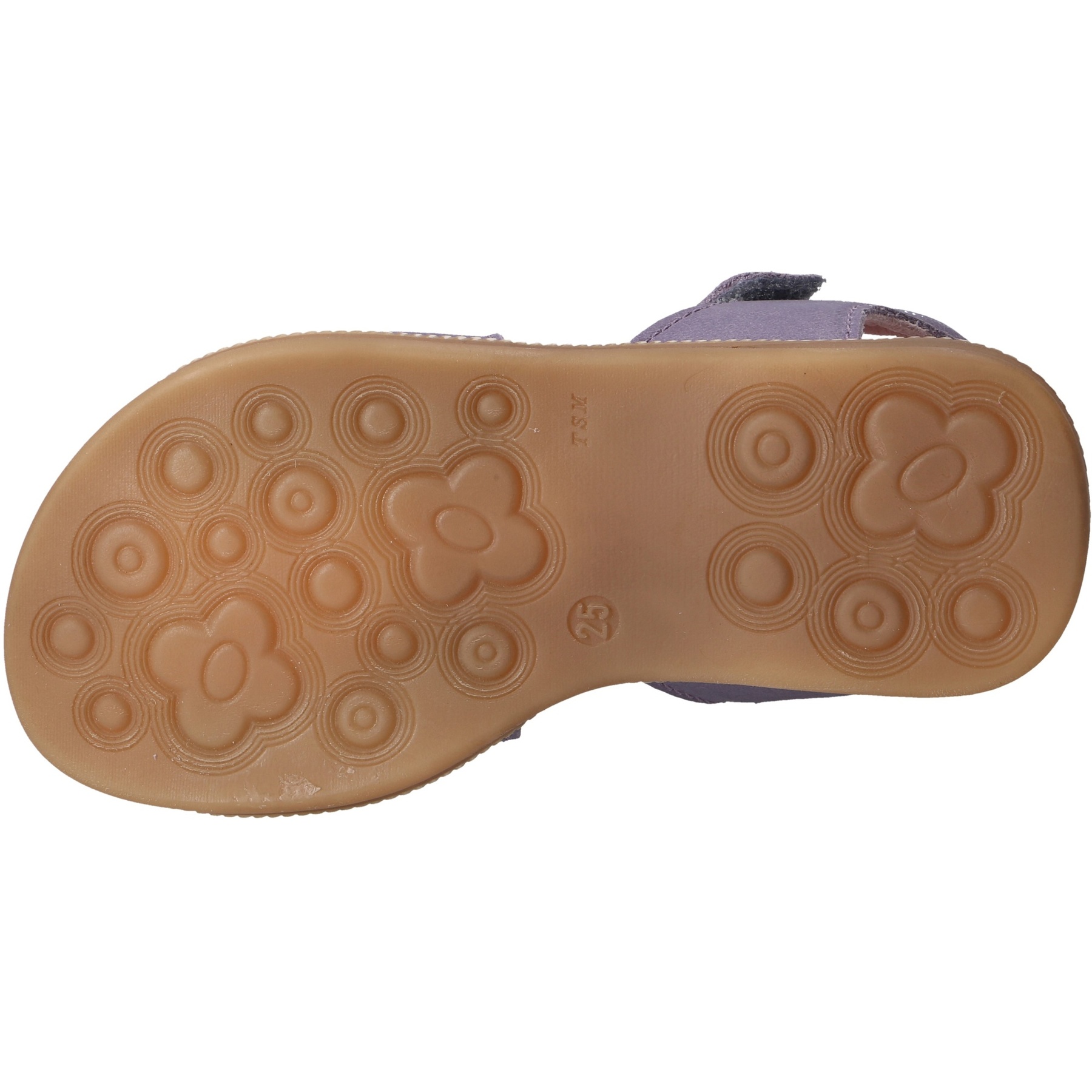 rote sandale sohlenansicht