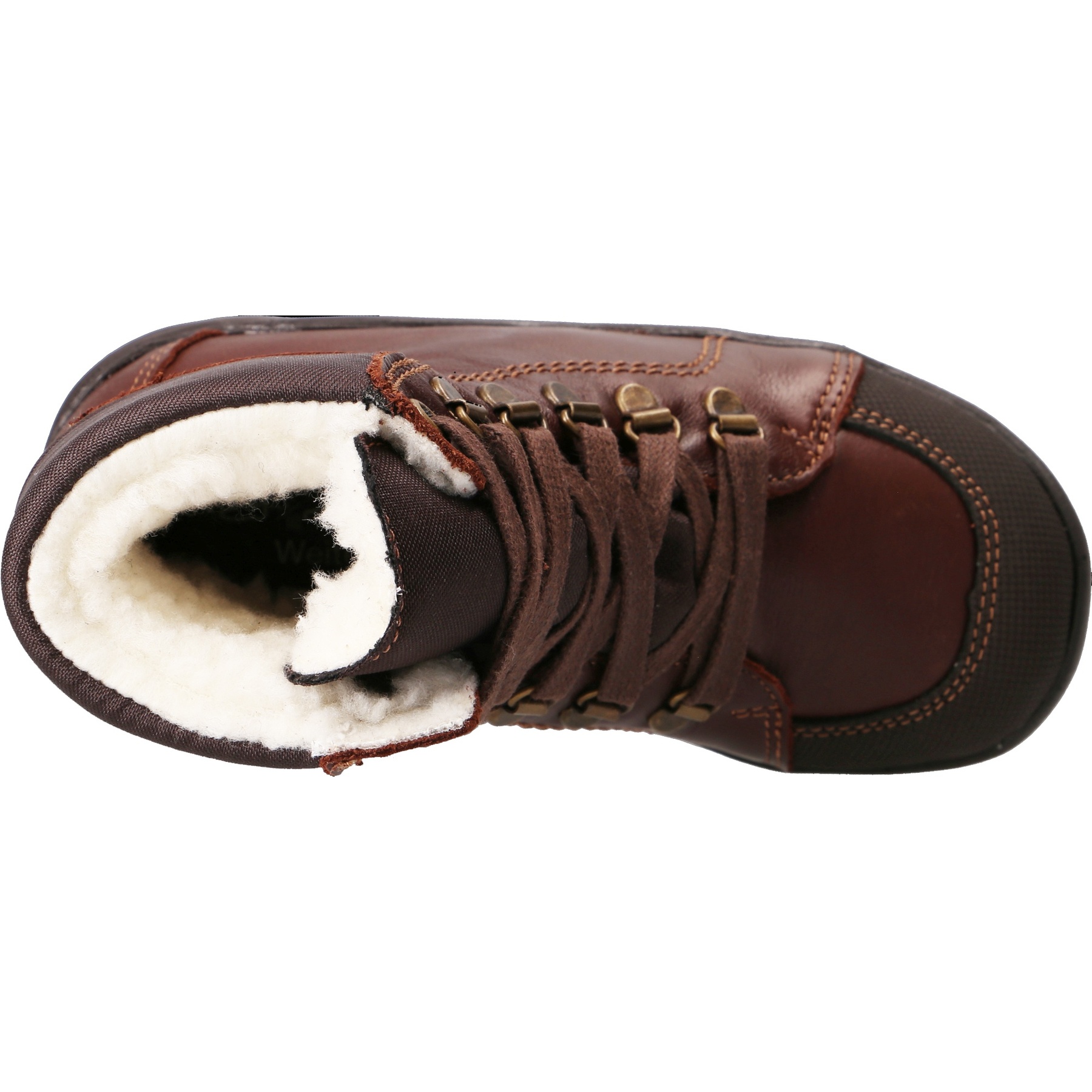 braune stiefeletten draufsicht