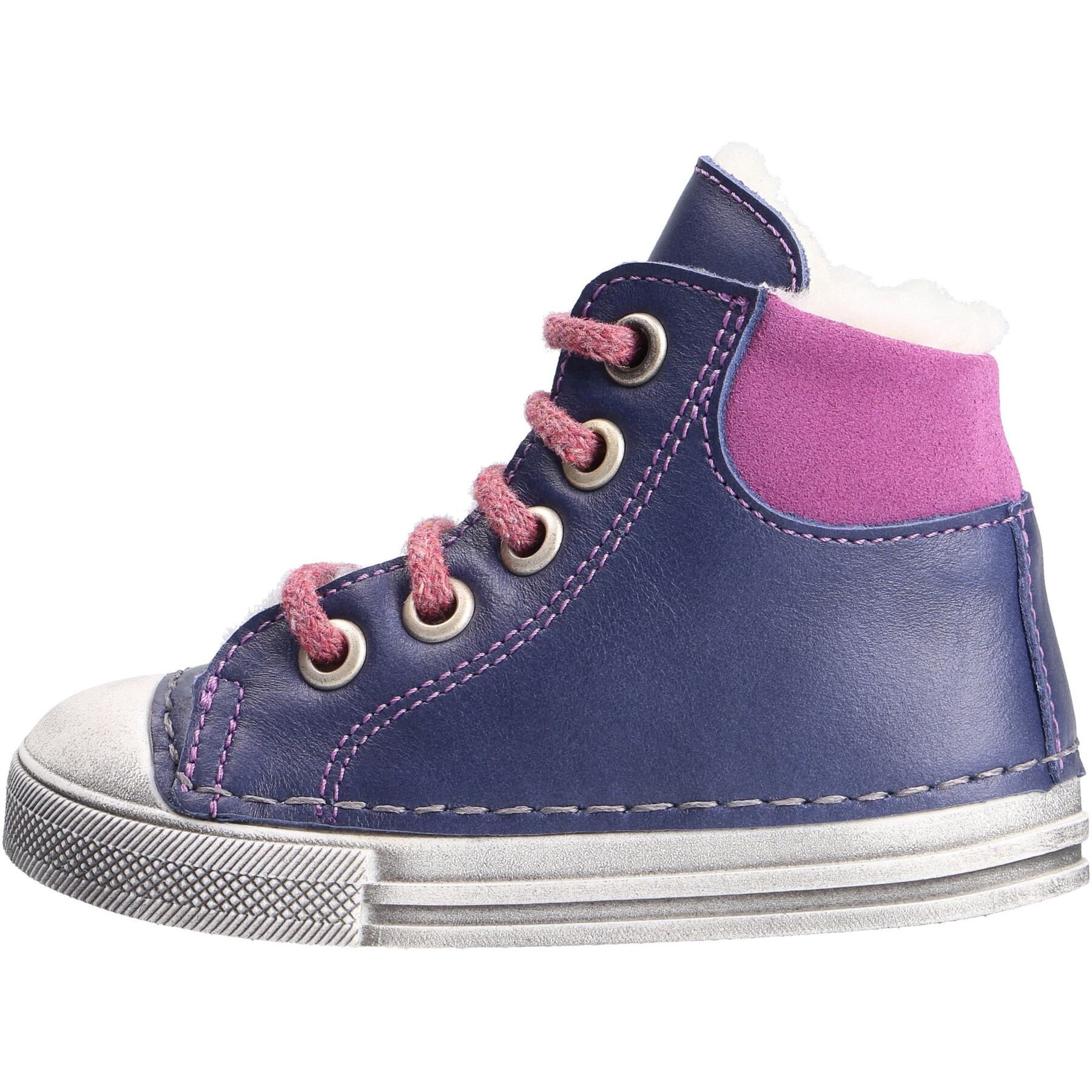 blaue lauflernschuhe seitenansicht links