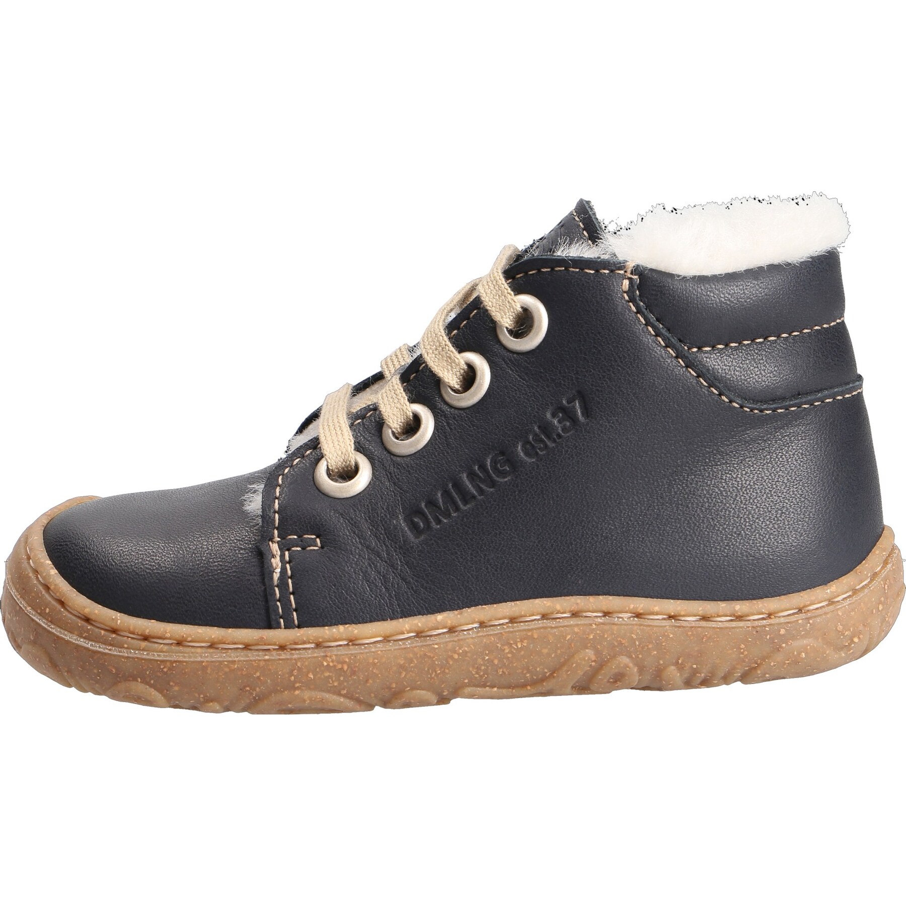 blaue lauflernschuhe seitenansicht links