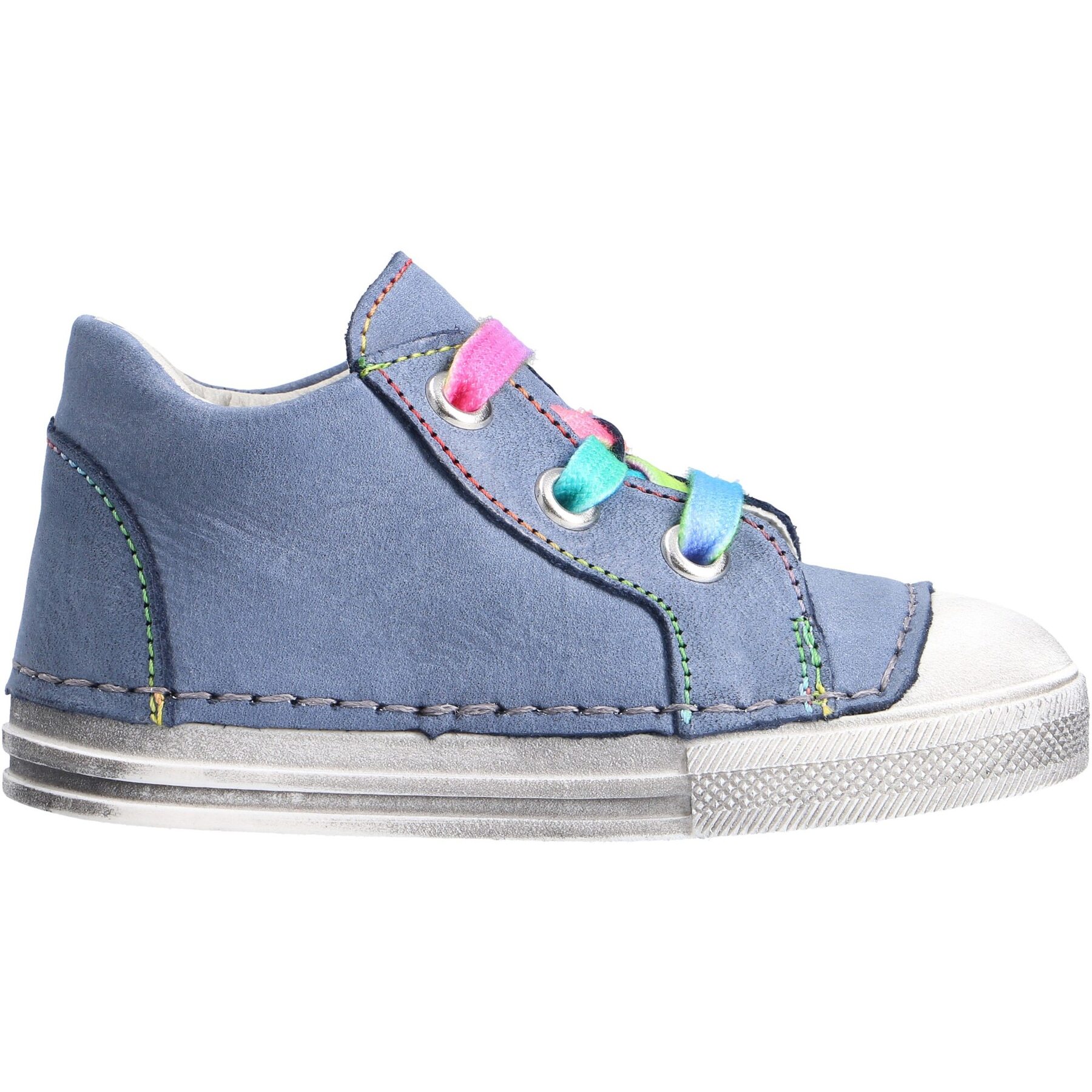 blaue lauflernschuhe seitenansicht rechts