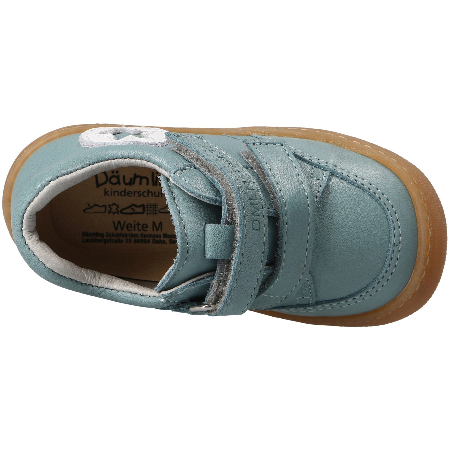 grüne lauflernschuhe draufsicht