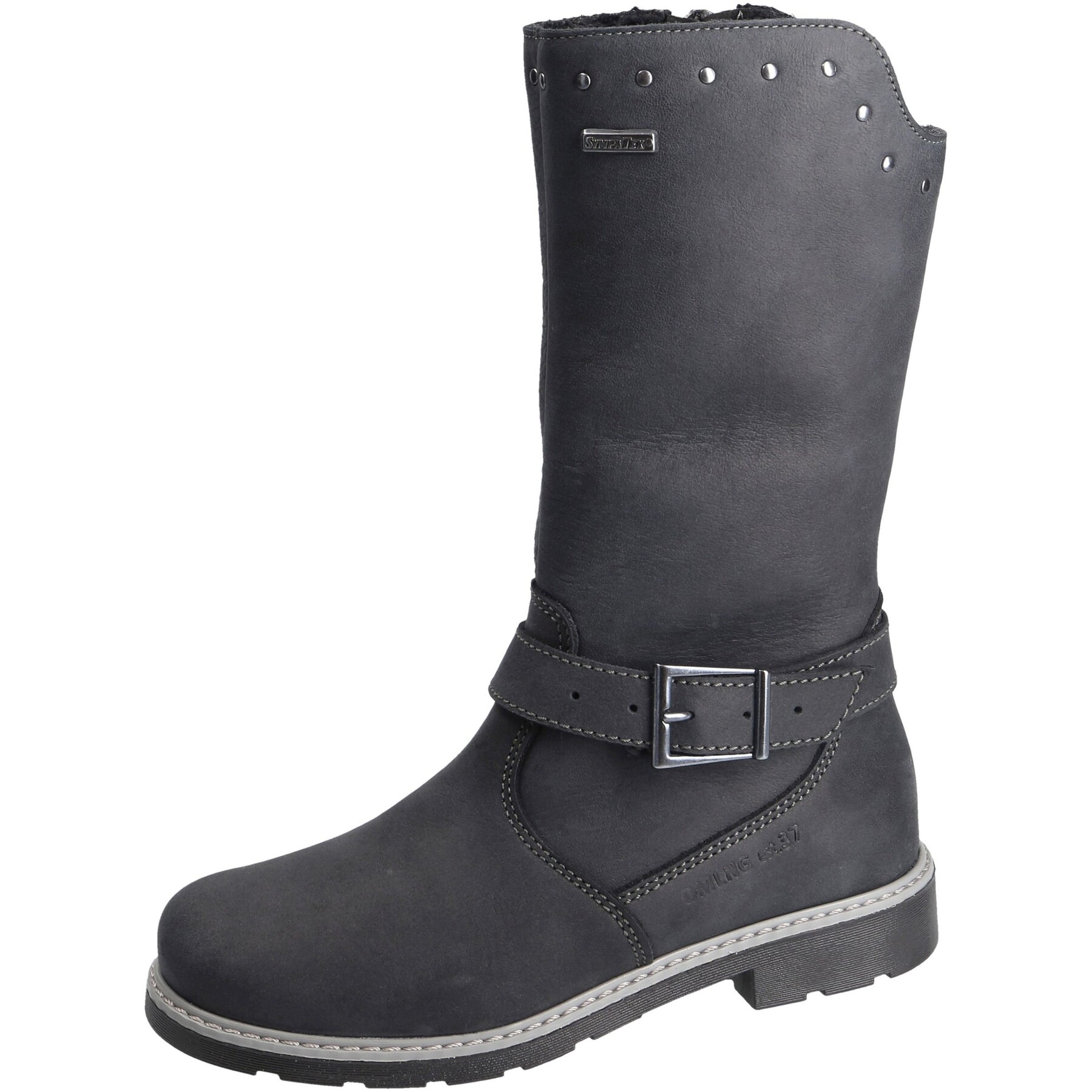 schwarze stiefel 3-4 ansicht