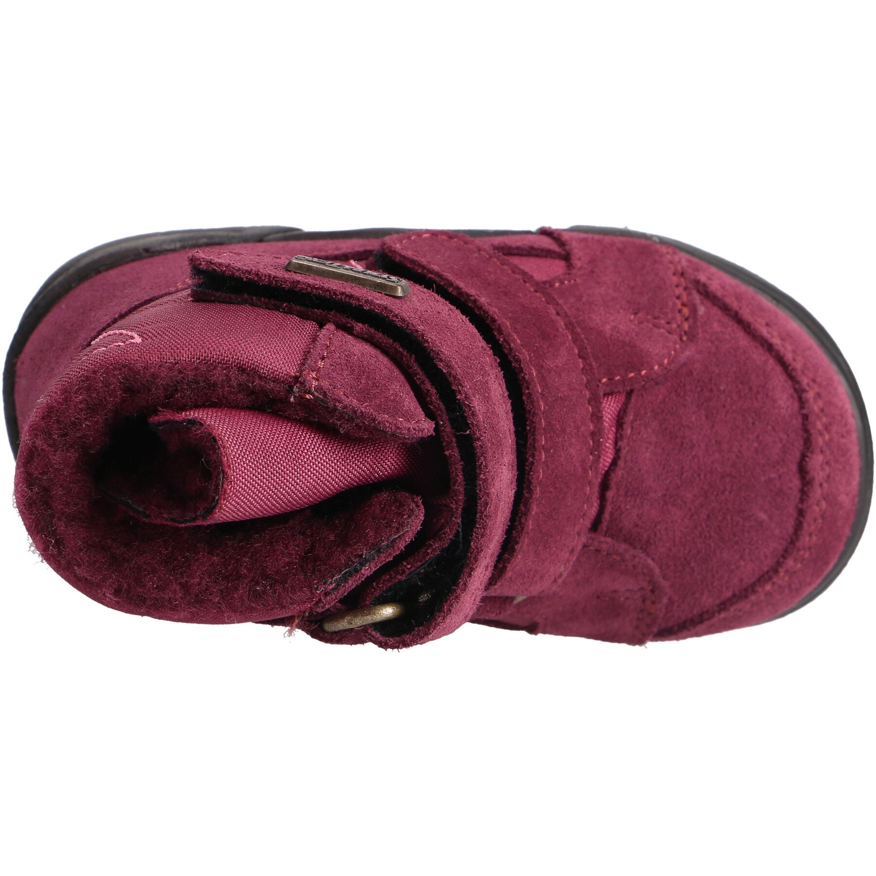 rote stiefeletten draufsicht