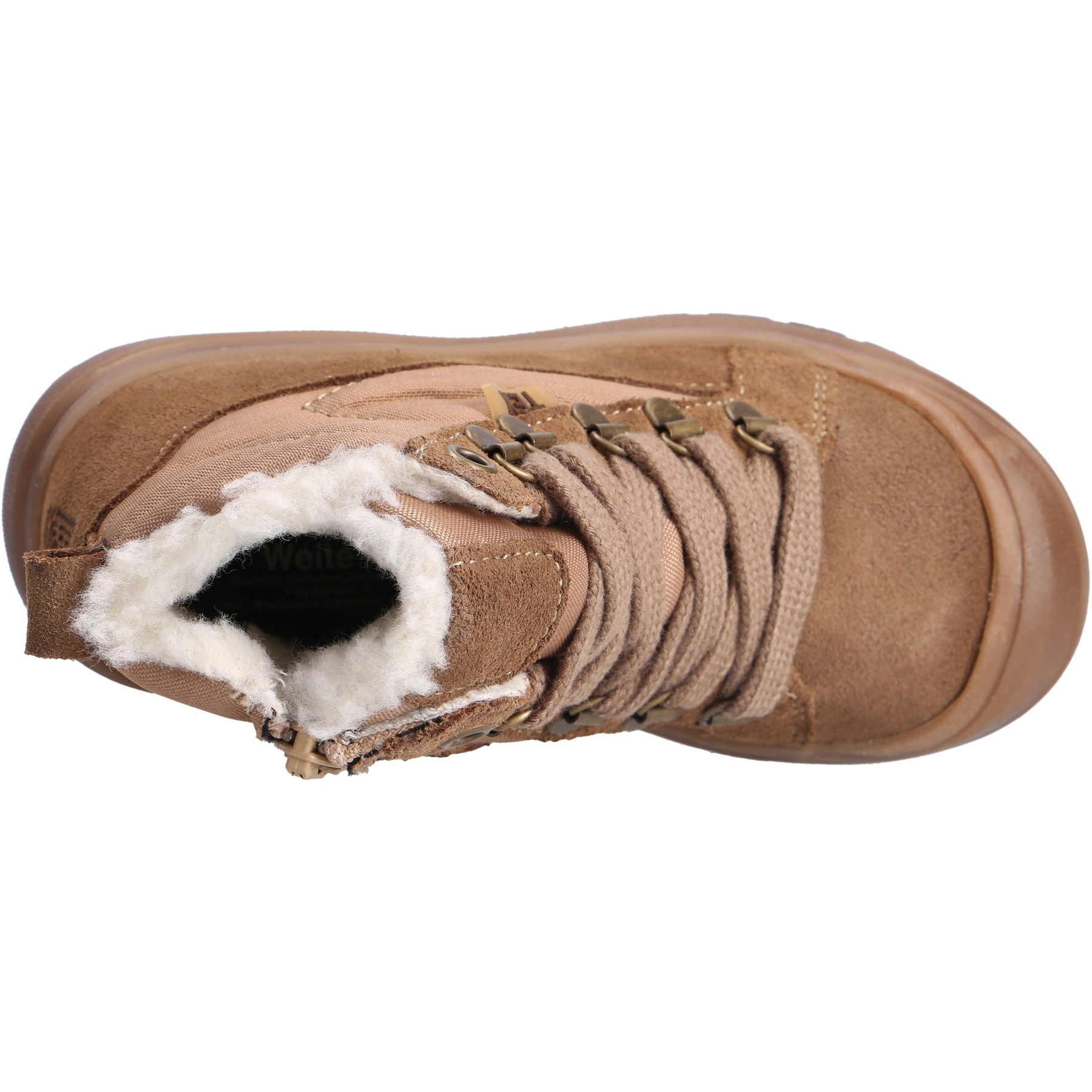 braune stiefeletten draufsicht