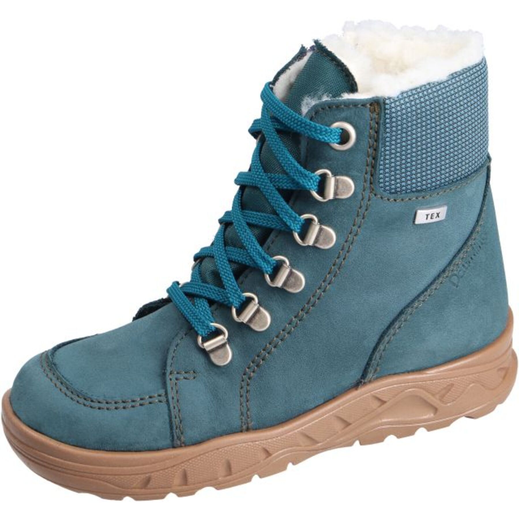 blaue stiefeletten 3-4 ansicht