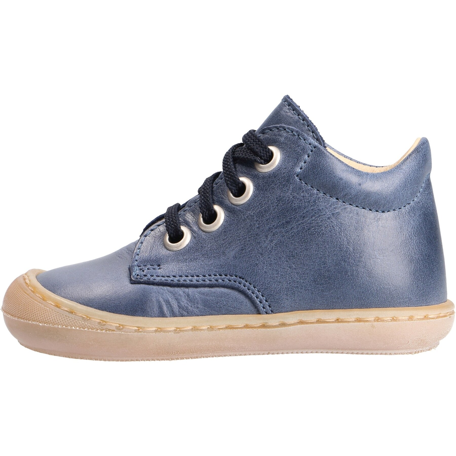 blaue lauflernschuhe seitenansicht links