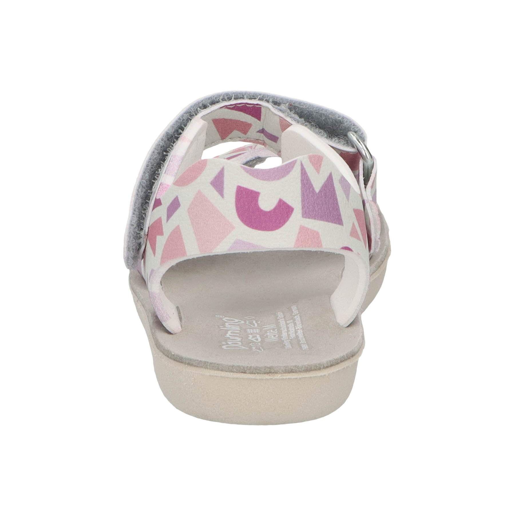 rote sandale hinteransicht