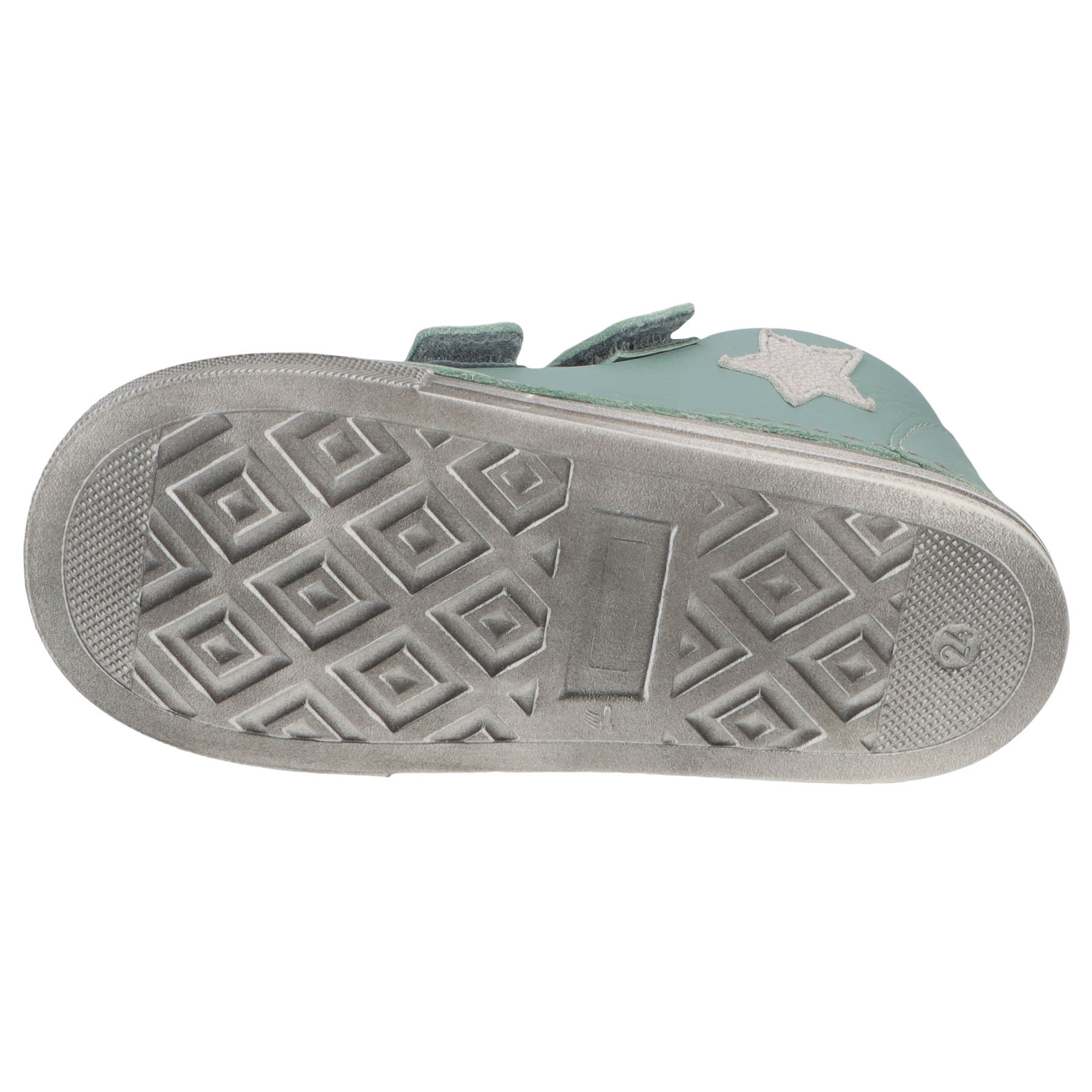 grüne lauflernschuhe sohlenansicht