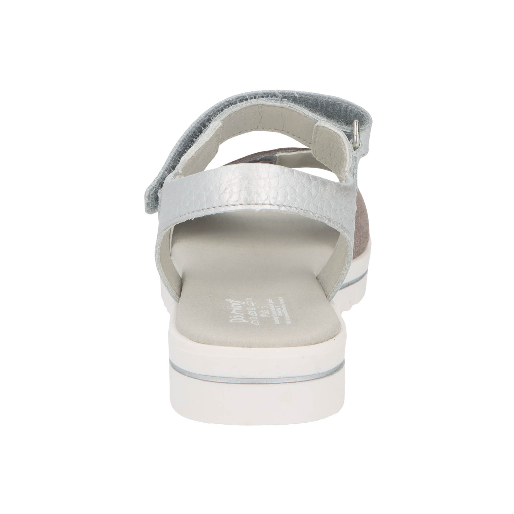 rote sandale hinteransicht