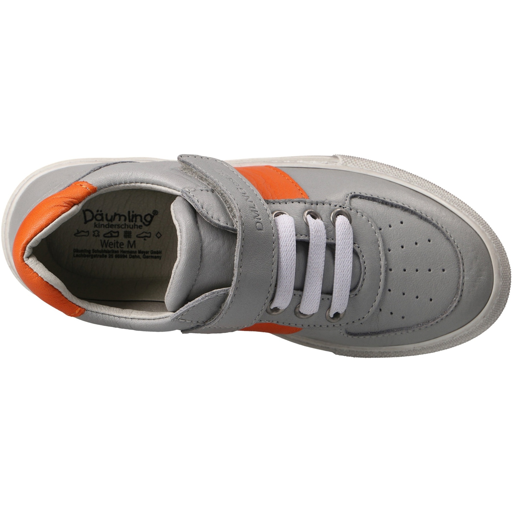 graue halbschuh draufsicht