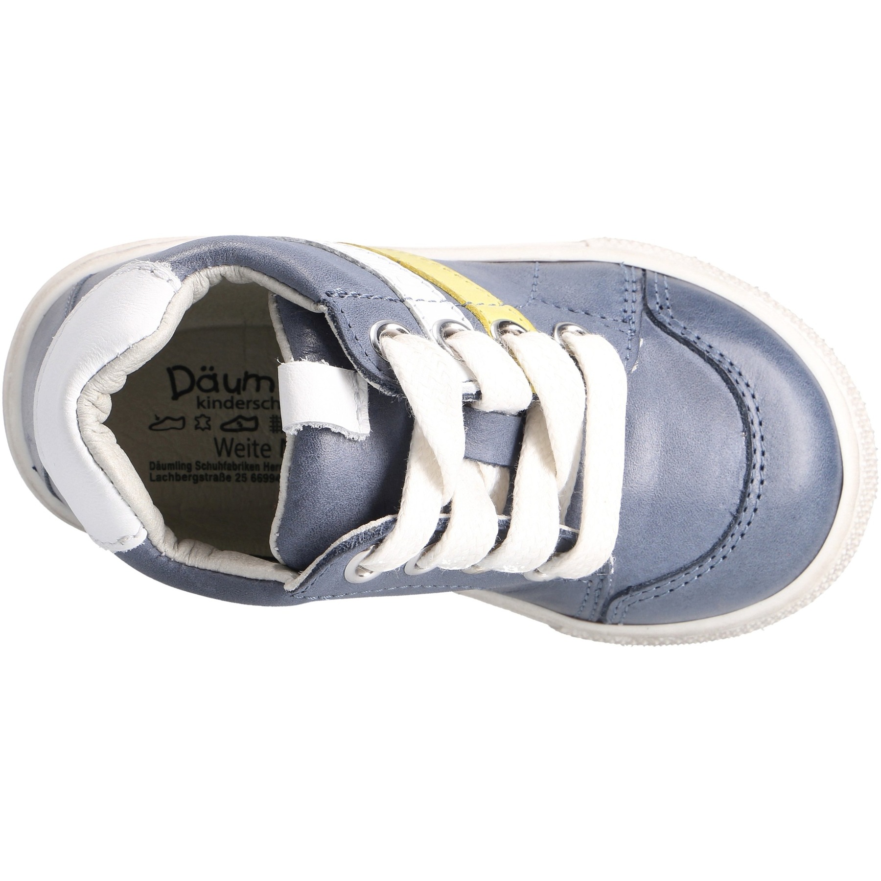 blaue mid cut draufsicht