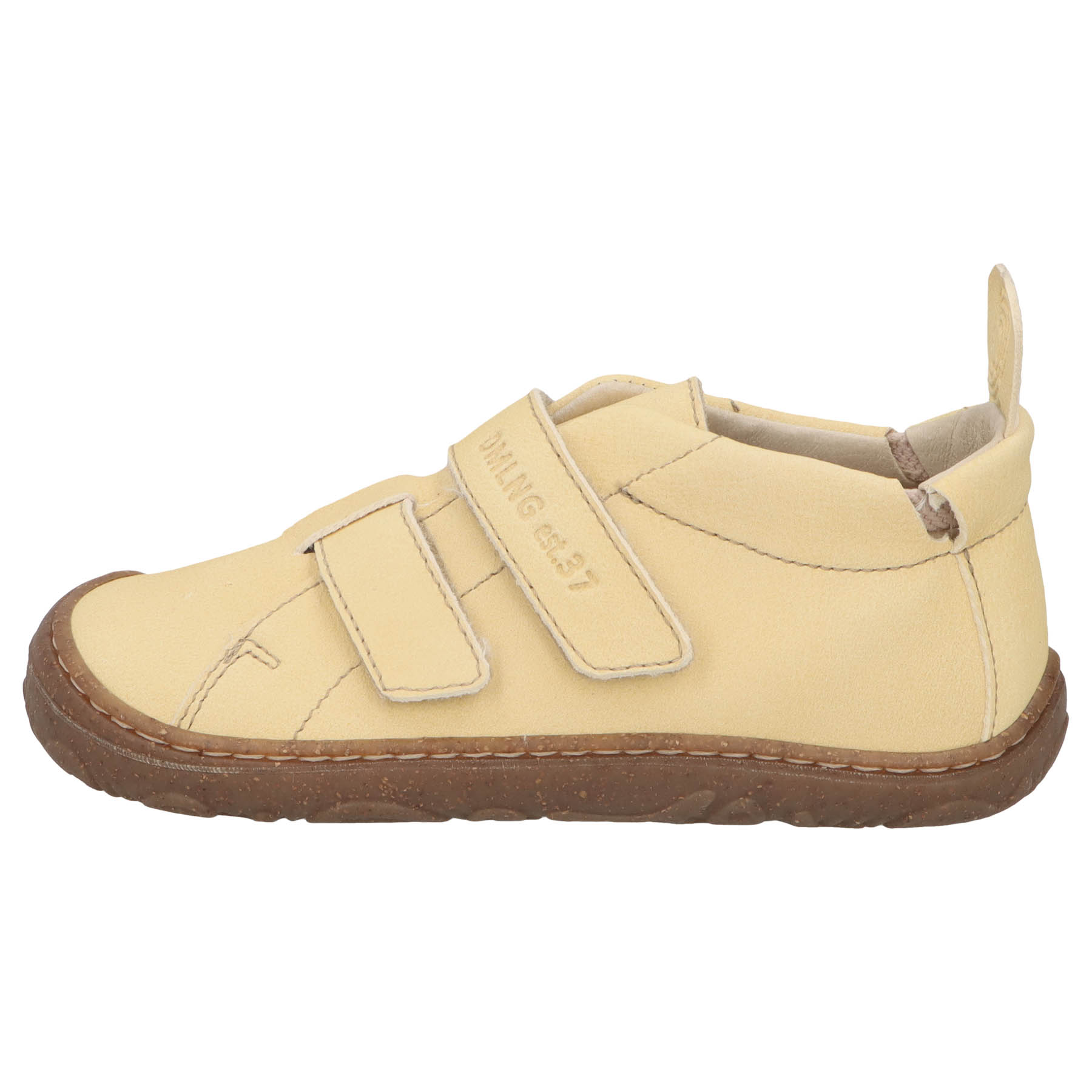 gelbe lauflernschuhe seitenansicht links