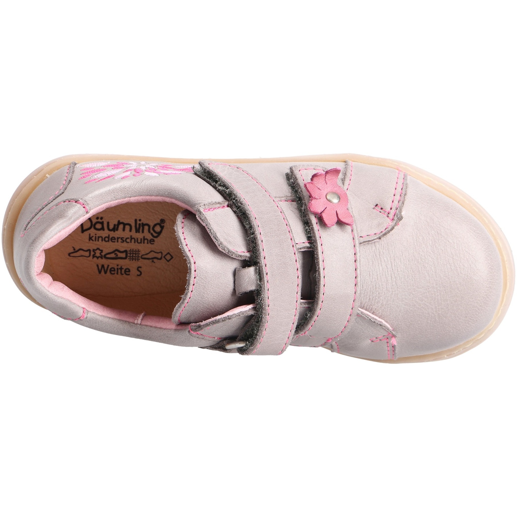 graue halbschuh draufsicht