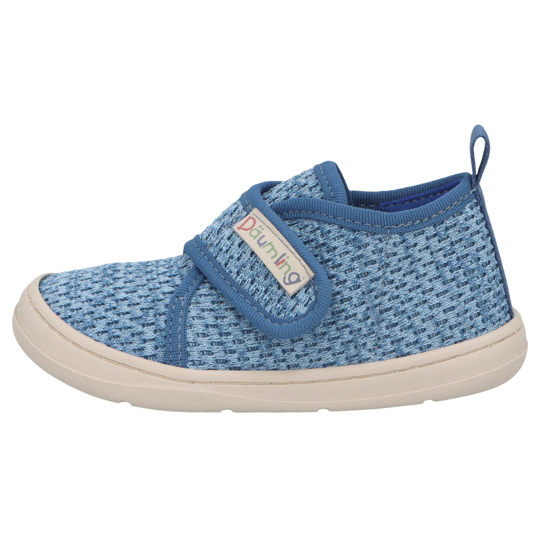 blaue lauflernschuhe seitenansicht links