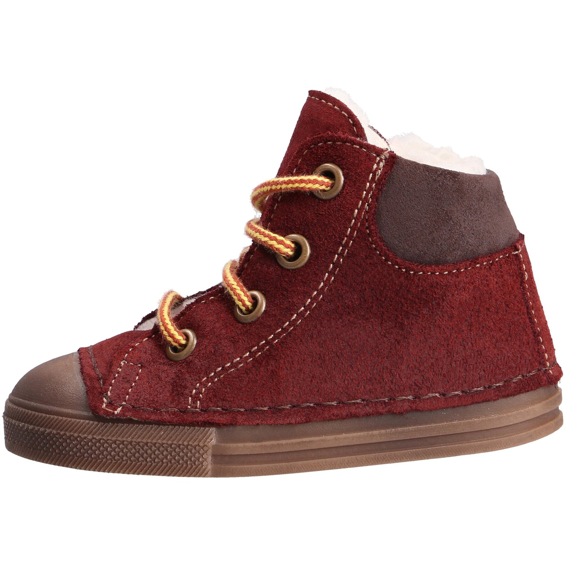 mehrfarbige lauflernschuhe seitenansicht links