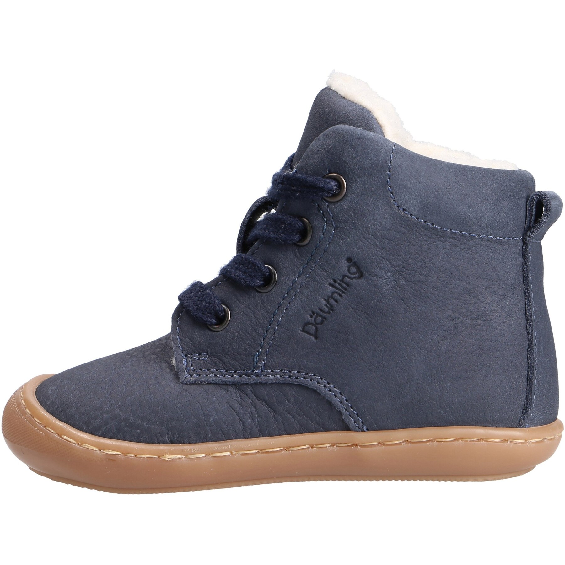 blaue lauflernschuhe seitenansicht links