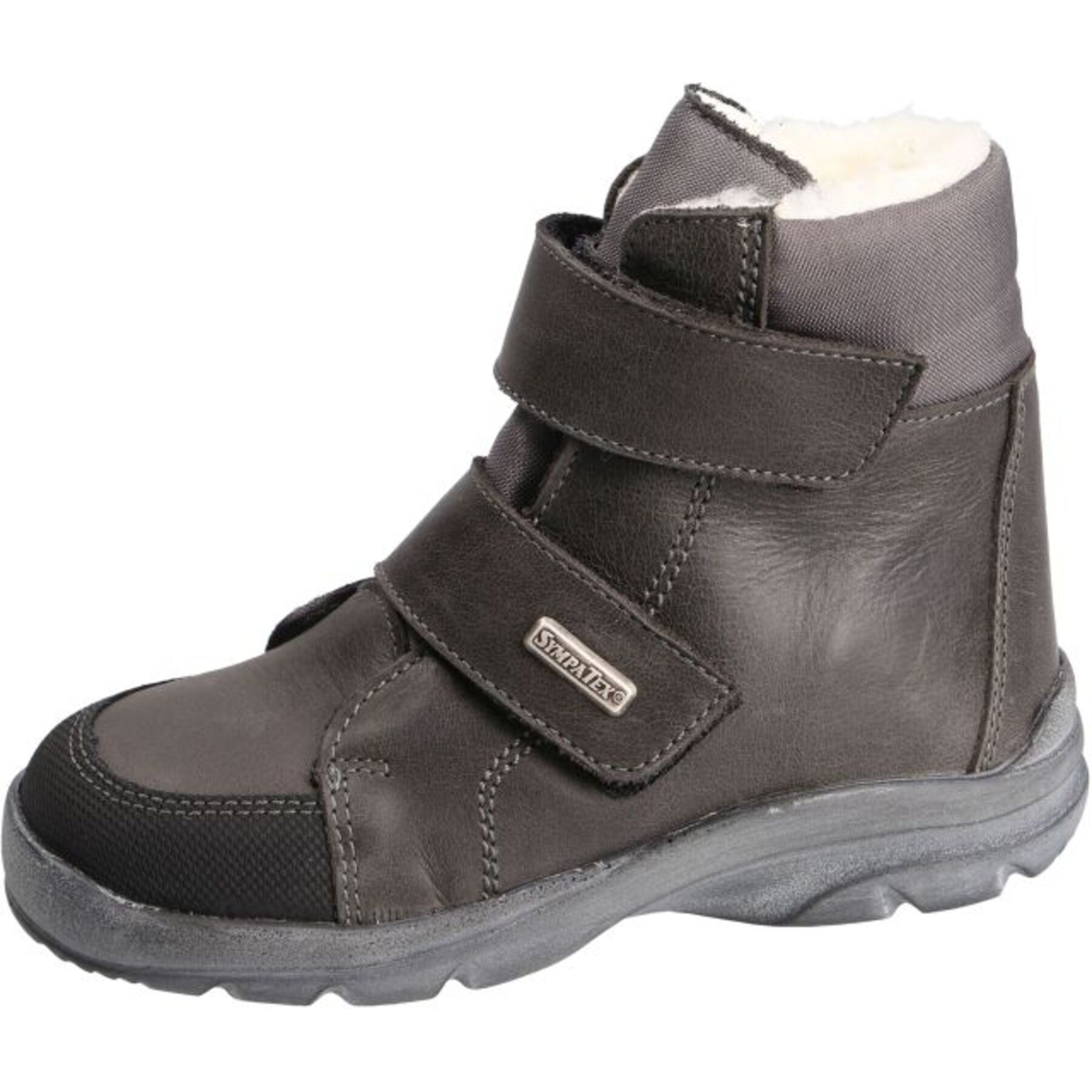 graue stiefeletten 3-4 ansicht